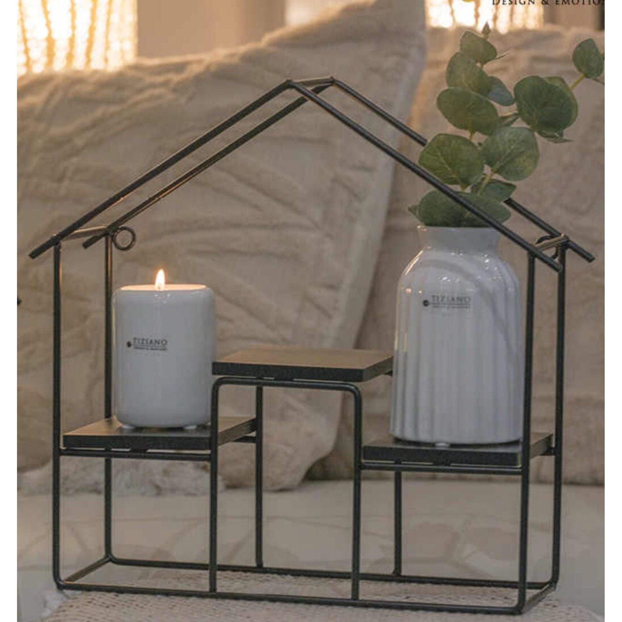 Dekoobjekt Tiziano Metallhaus Vermont 30 cm