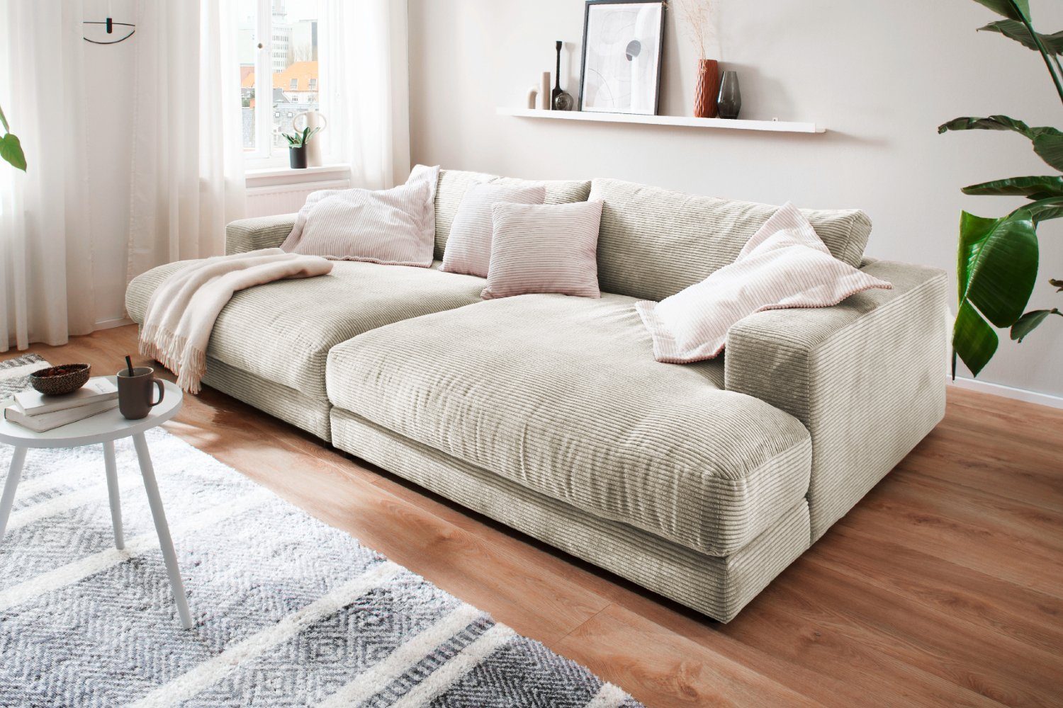 KAWOLA Big-Sofa »MADELINE«, Sofa Stoff od. Cord verschiedene Farben online  kaufen | OTTO