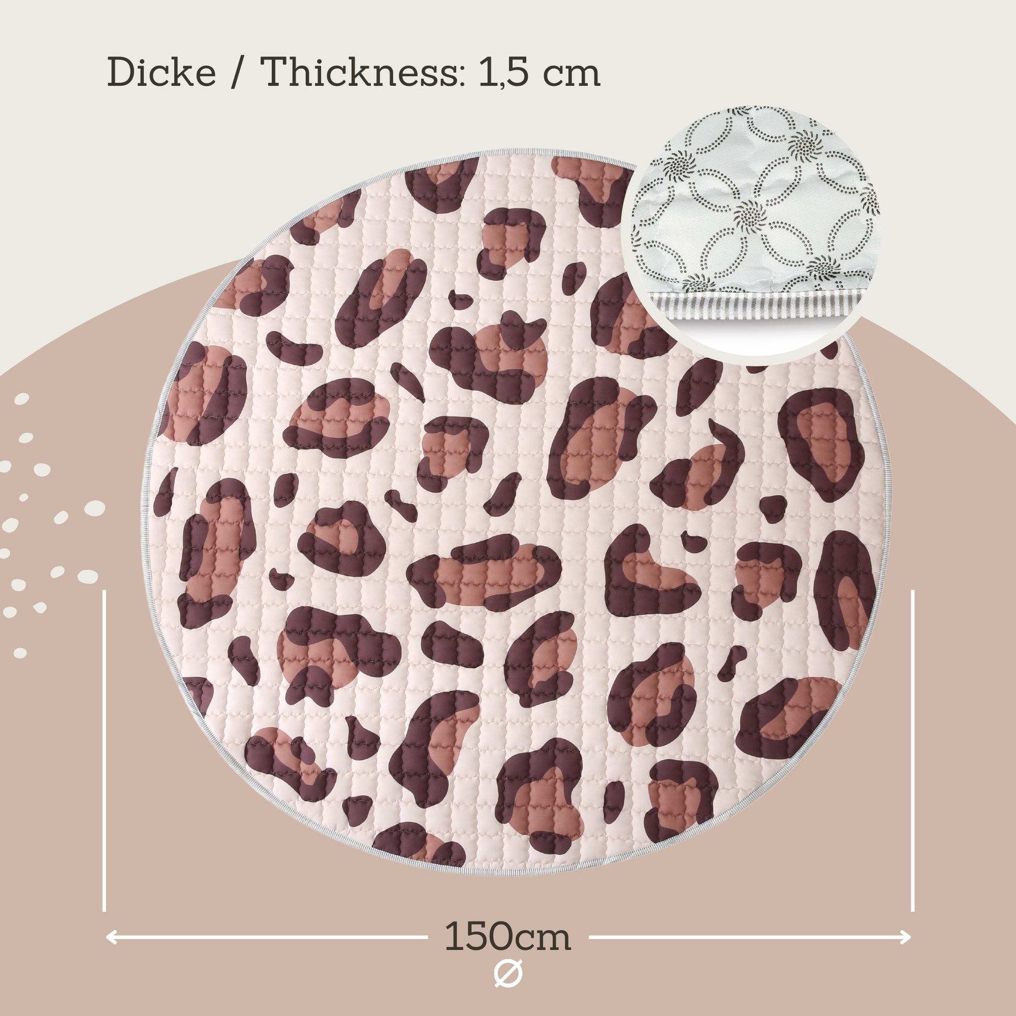 Krabbeldecke für Baby 1,5m, Krabbelmatte, Spielmatte günstig online kaufen