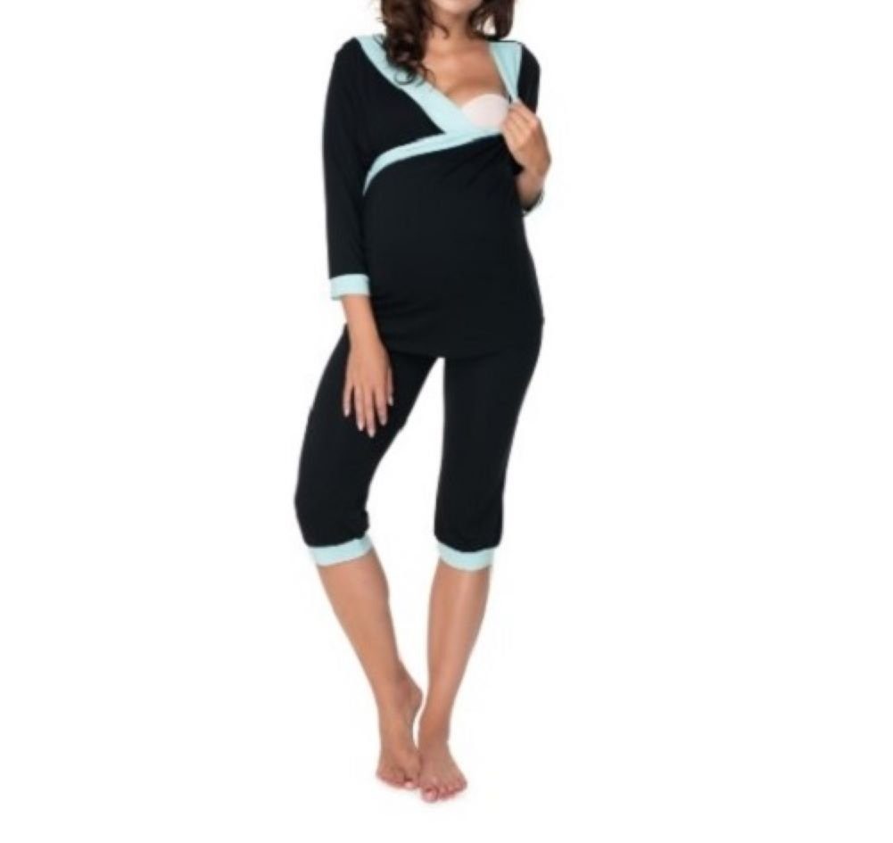 PeeKaBoo Umstandspyjama Stillkleidung Schlafanzug Stillmode Umstandsmode günstig online kaufen