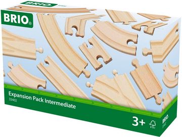 BRIO® Gleise-Set BRIO® WORLD, Mittleres Schienensortiment, (Set), Ergänzungsset BRIO® WORLD, FSC®- schützt Wald - weltweit