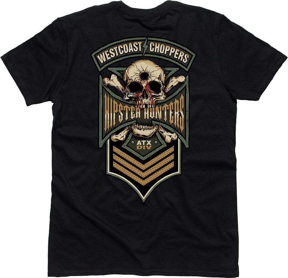 West Coast Choppers T-Shirt Hipster Hunters T-Shirt Black