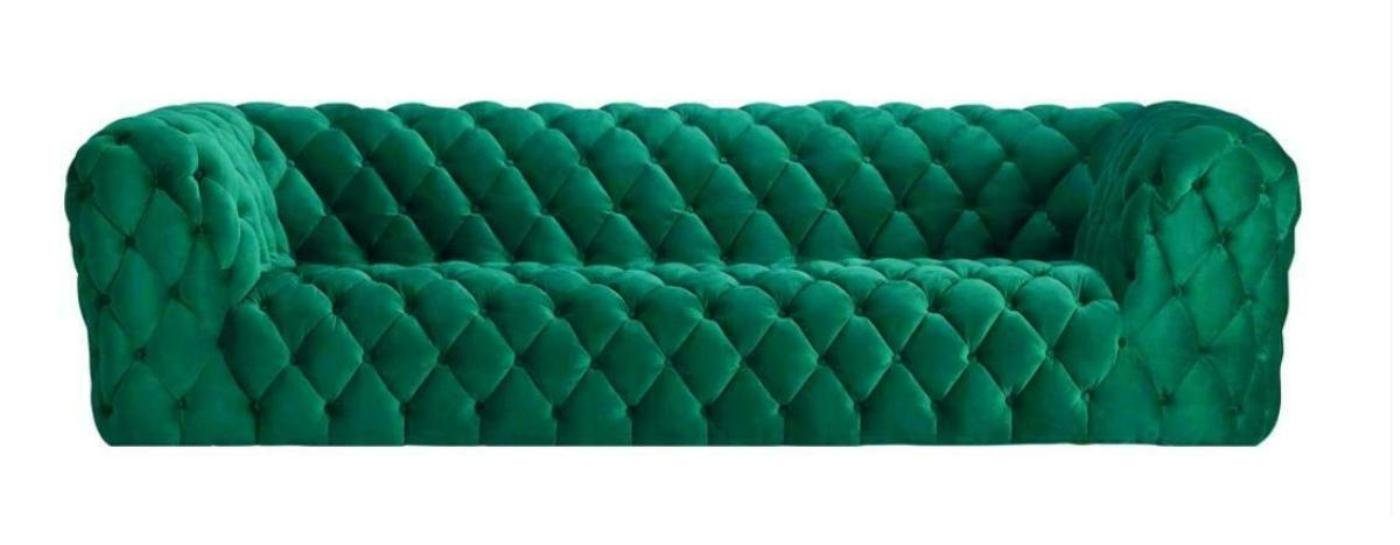JVmoebel Sofa, Pinke xxl big couch chesterfield sofa polster stoff couchen Grün
