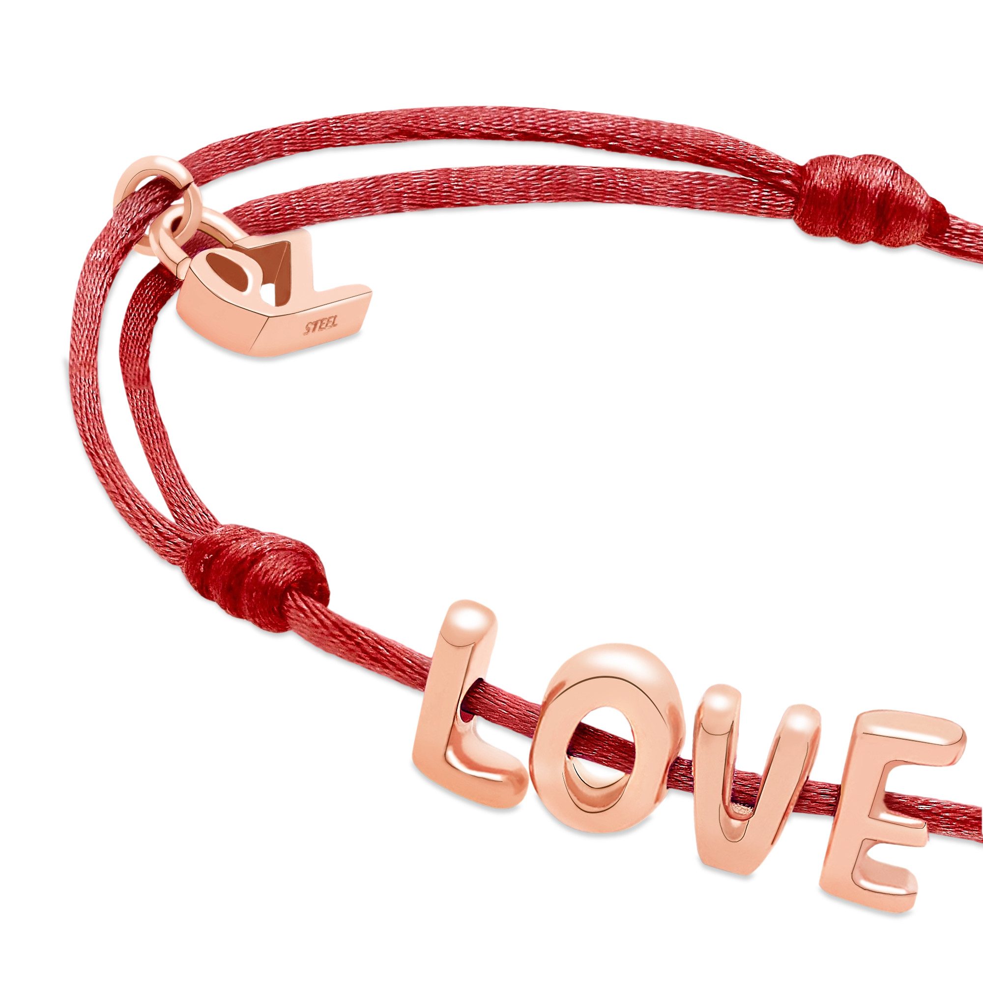 Echtzeit Armband Schmuck Geschenk Edelstahl-Nylon-Armband Love Letters