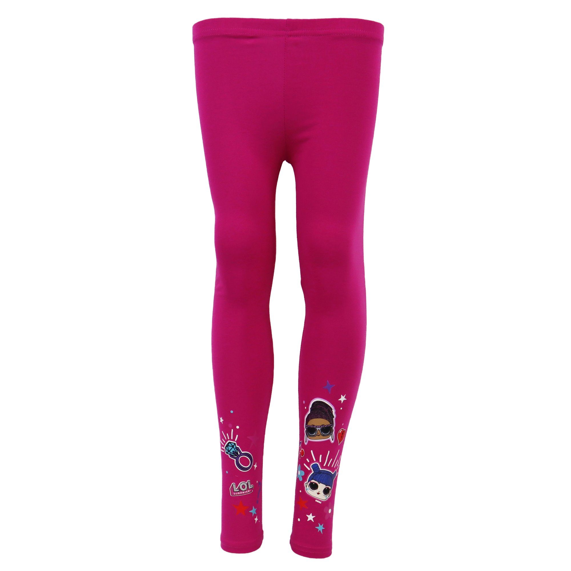 152 Leggings bis 116 Gr. Kinderleggings Surprise Mädchen LOL L.O.L. Pink SURPRISE! für