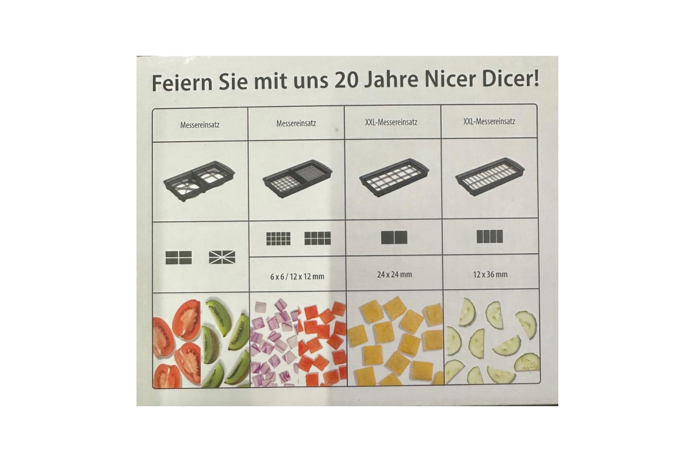 Genius Gemüse-Scheibenschneider Nicer Dicer Plus Jubiläums Edition 13-teilig schwarz inkl Clia Schwamm, (Küchenhelfer-Set, 13-tlg., Jubilärums-Edition), Plus Edition in Schwarz +2 Genius Clia Rainbow Putzschwämme