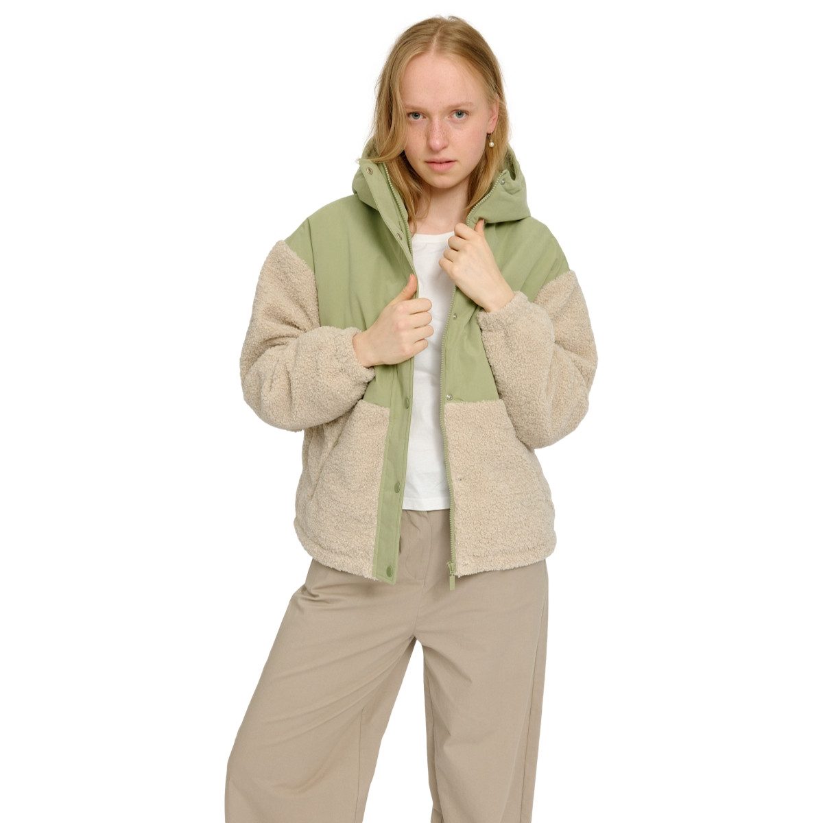 MAZINE Funktionsparka Mazine Fabric Blocking Jacket - Damen Fleecejacke günstig online kaufen