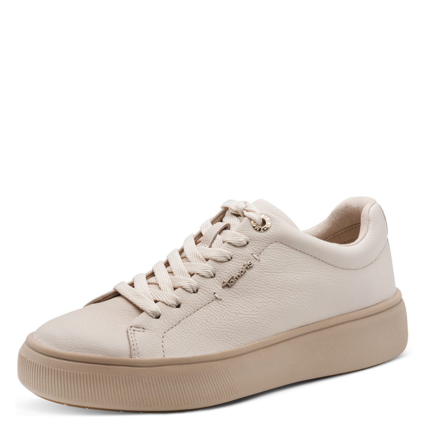 Tamaris Plateausneaker Freizeitschuh, Halbschuh, Schnürschuh mit Wechselfußbett