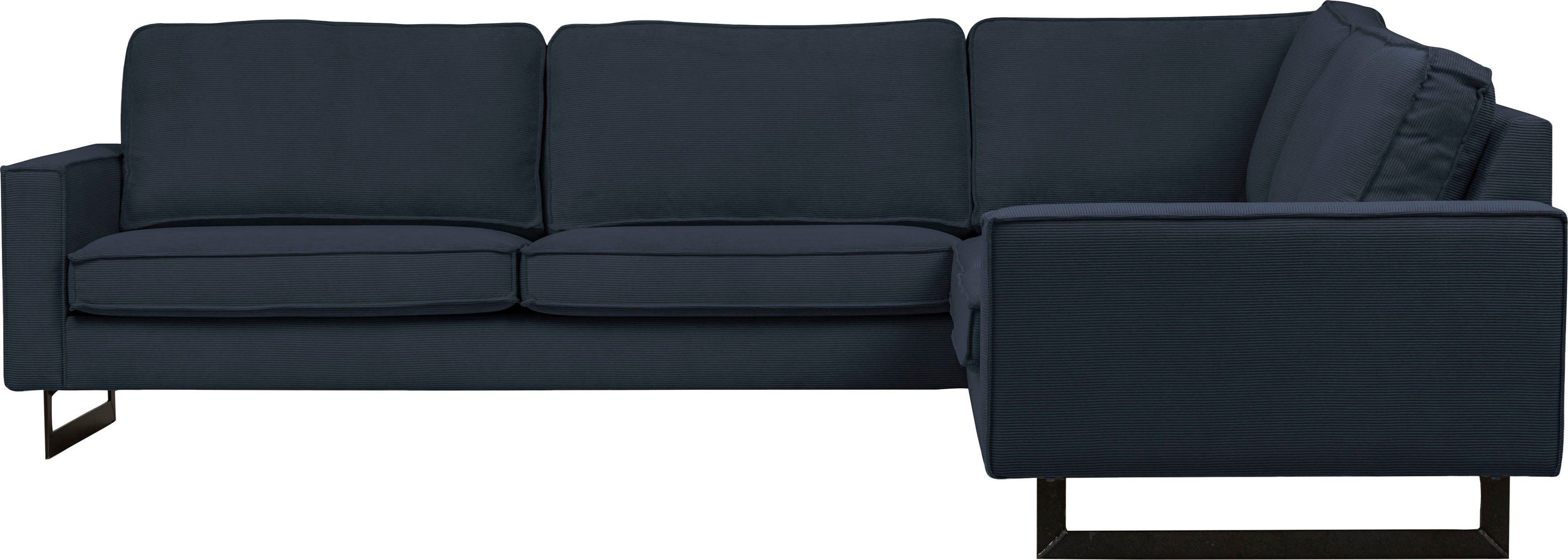 Places of Style Ecksofa "Pinto, XXL, 250/290 cm, langer Schenkel, Ottomane" günstig online kaufen
