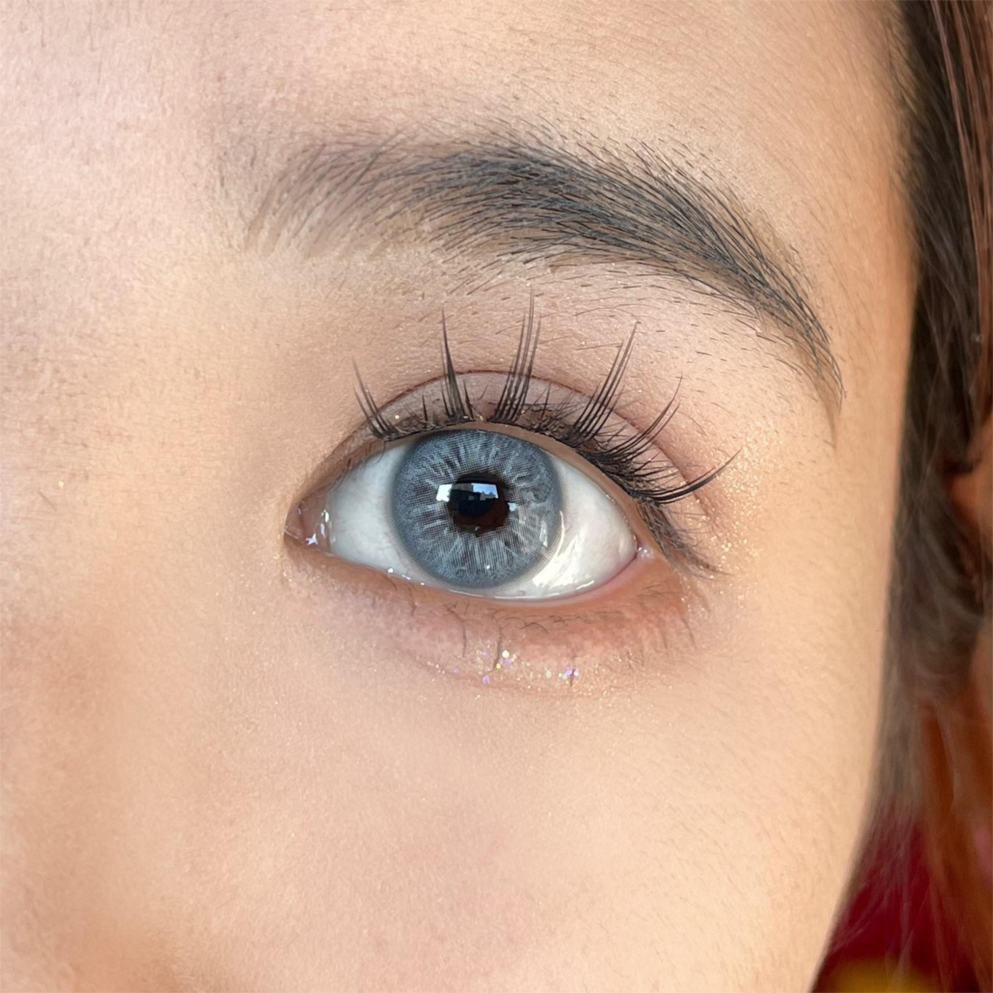 KokoLenses Jahreslinsen Farbige Kontaktlinsen Blau deckend weiche Augen Linsen ohne Sehstärke, Wunderschöne Blaue Jahreslinsen natürliche Kontaktlinsen Damen Herren