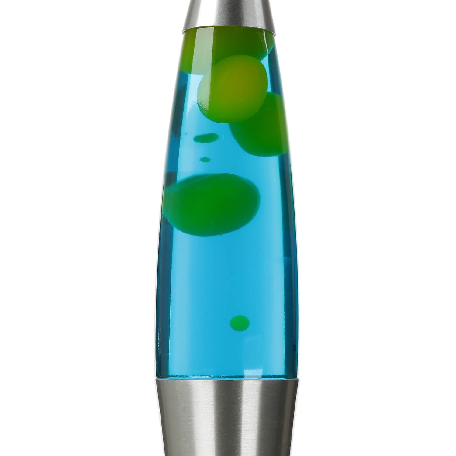 Licht-Erlebnisse Lavalampe JENNY, Warmweiß, Tischlampe Blau Gelb Retro inklusive Leuchtmittel 42 cm Tischleuchte
