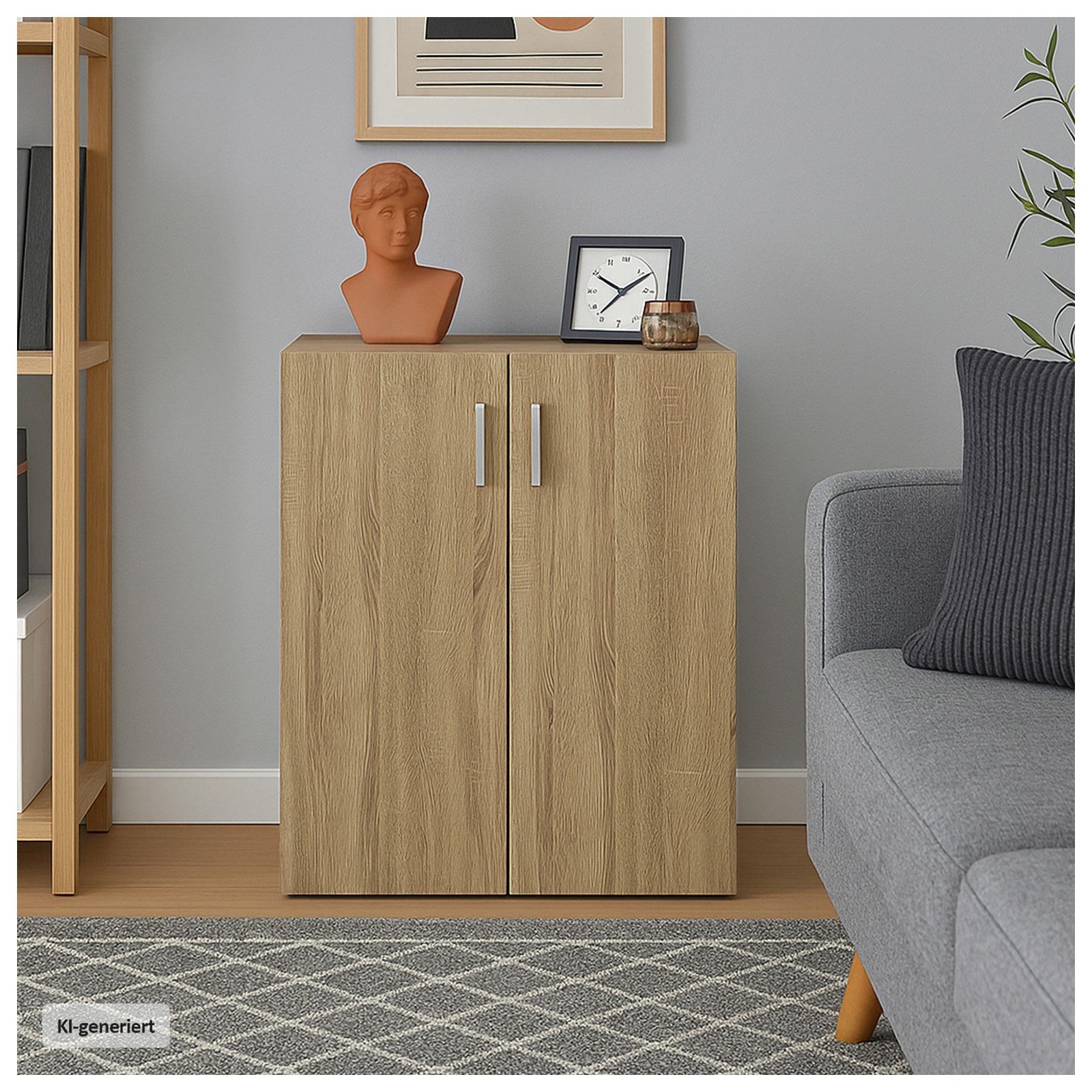 HTI-Line Kommode Kommode Nina mit 2 Regalfächern (Stück, 1 St., 1x Kommode Nina), Anrichte Sideboard Schrank