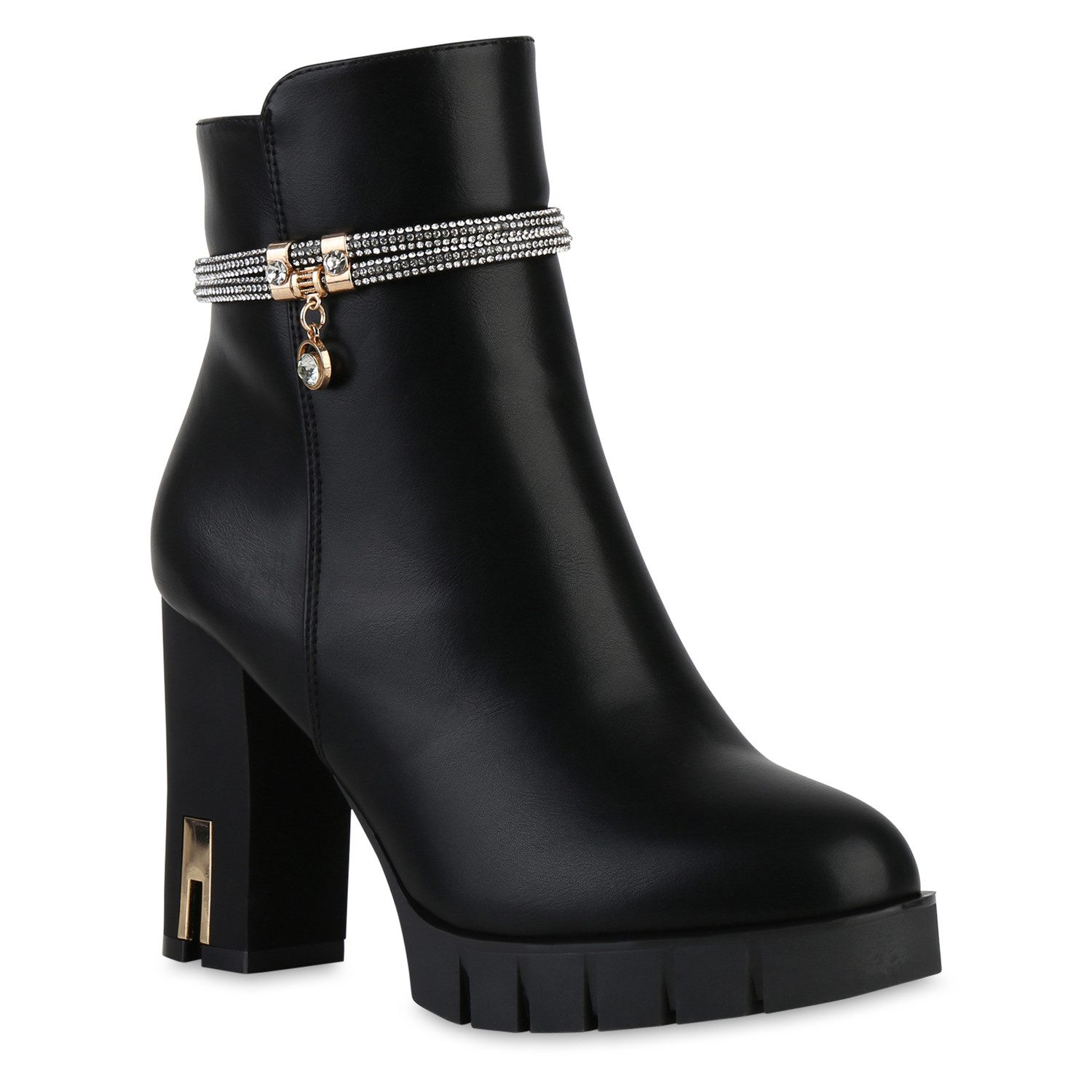 VAN HILL 840506 Stiefelette Damen Leicht Gefütterte Klassische Stiefeletten günstig online kaufen