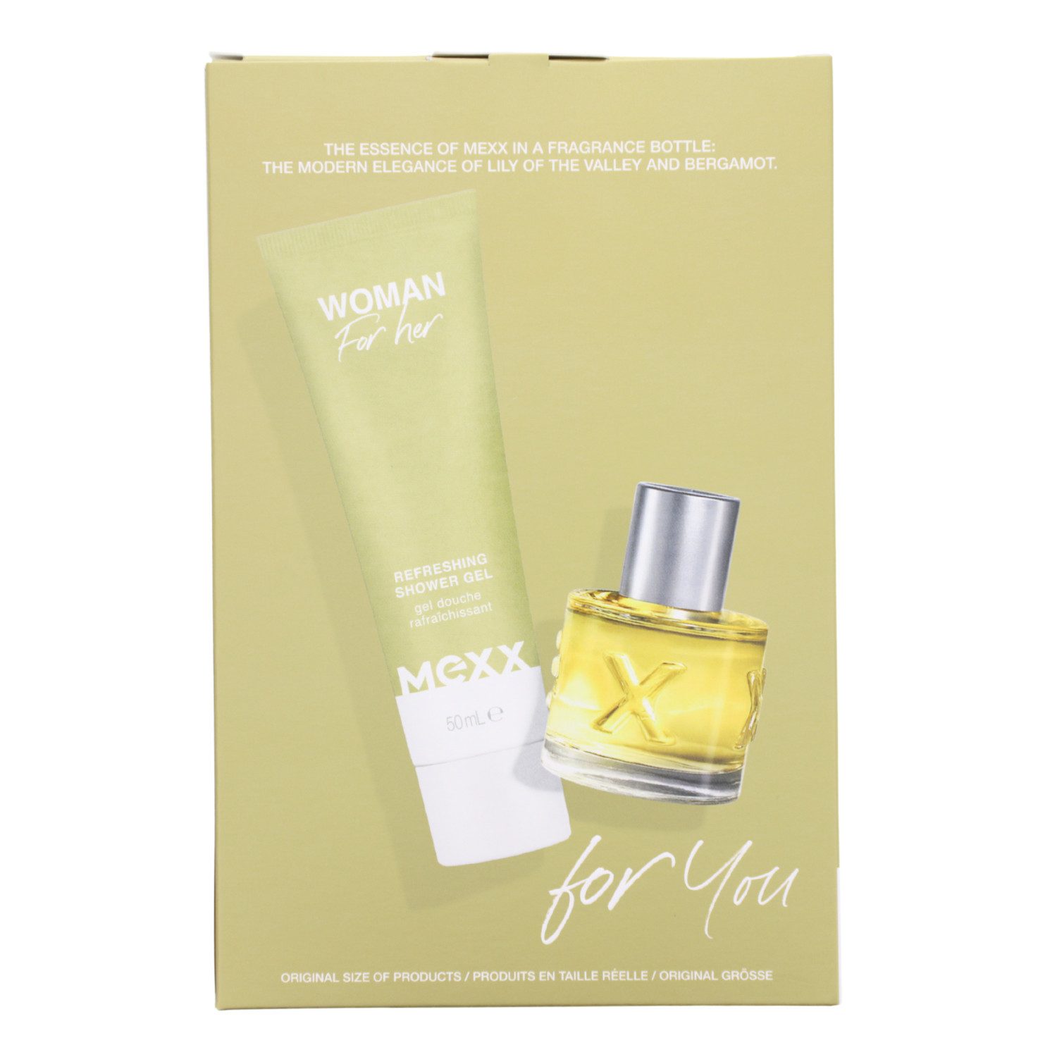 Mexx Eau de Toilette MEXX Woman for her Geschenk Set EDT Eau de Toilette 20ml& Duschgel 50