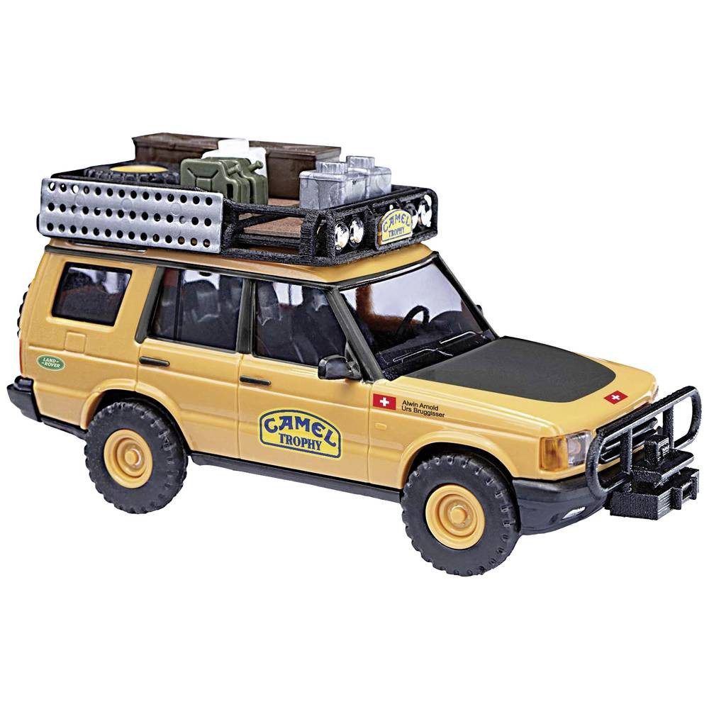Modelleisenbahn-Straße H0 Rover Discovery, Camel Trophy