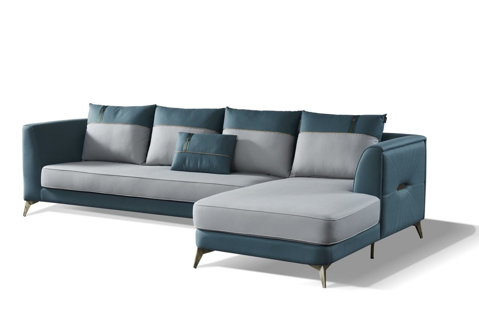 JVmoebel Ecksofa, Ecksofa Textil Sofa Polstergarnitur Moderne Couch Wohnlandschaft