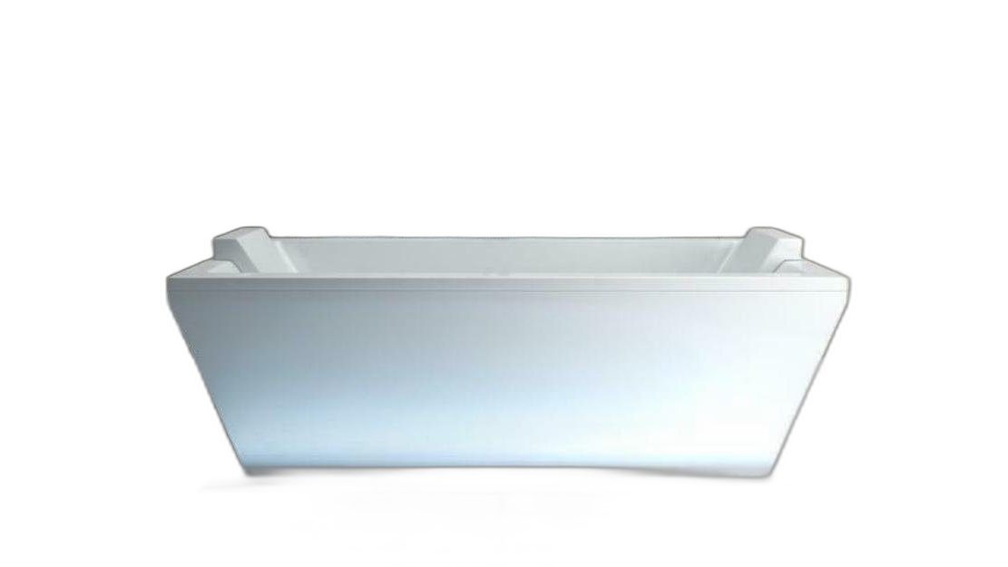 Xlmoebel Badewanne Rechteckige weiße Acrylbadewanne für modernes Badezimmerdesign, (1-tlg), Hergestellt in Europa