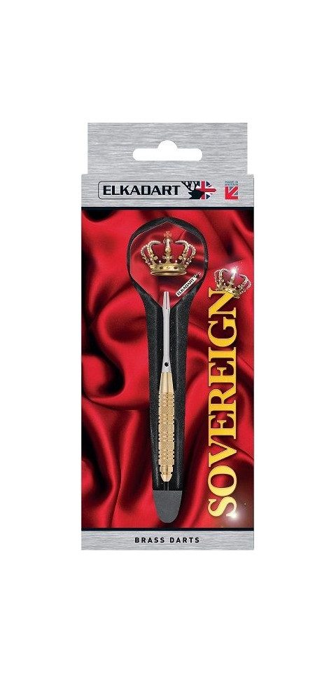 Elkadart Dartpfeil ELKADART Sovereign, Steel Dart, 22 Gramm, Messing, Komplettsatz