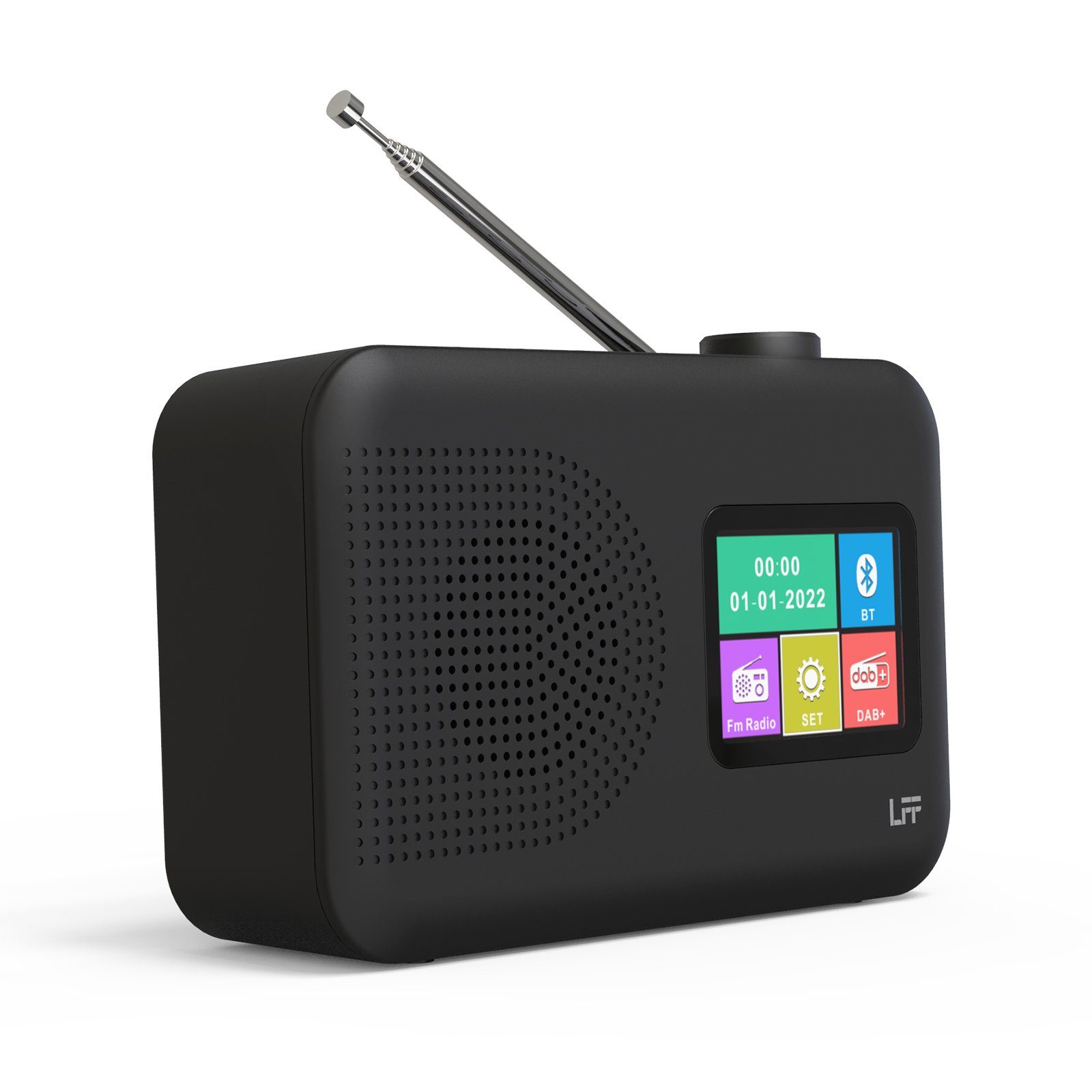awortek DAB Digitalradio UKW mit RDS Farbdisplay Radio mit Bluetooth Digitalradio (DAB) Schwarz