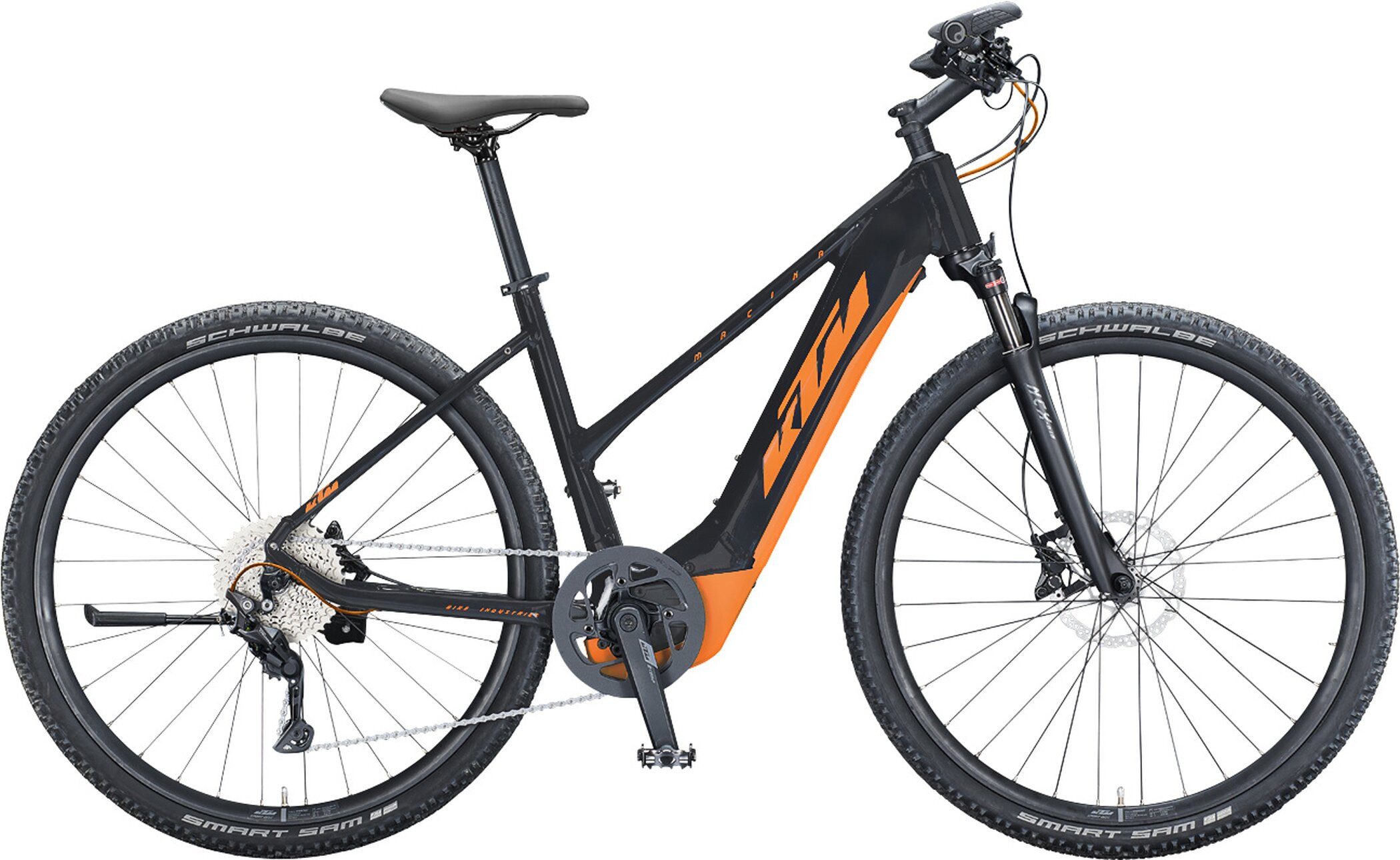 KTM E-Bike KTM Macina Pro Cross 625 BLACK MATT (GREY+WHITE)