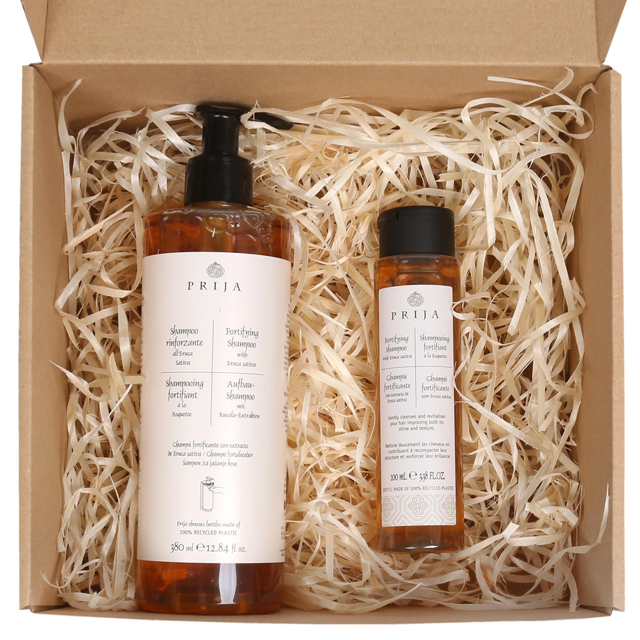 PRIJA Körperpflegemittel PRIJA-Set:Regenerierendes Haarshampoo380ml+100ml