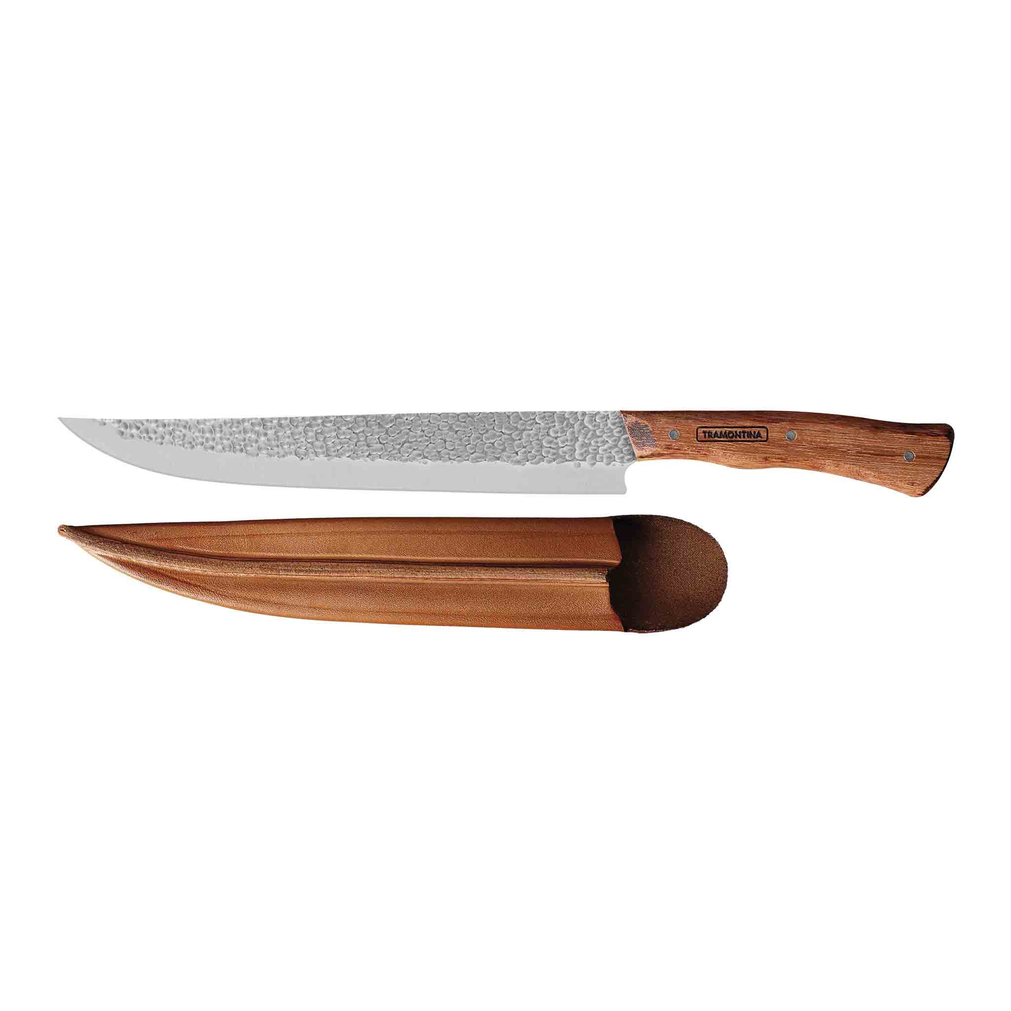 Fleischmesser NÔMADE - mit Hammerschlag Klinge, FSC-zertifizierter Holzgriff