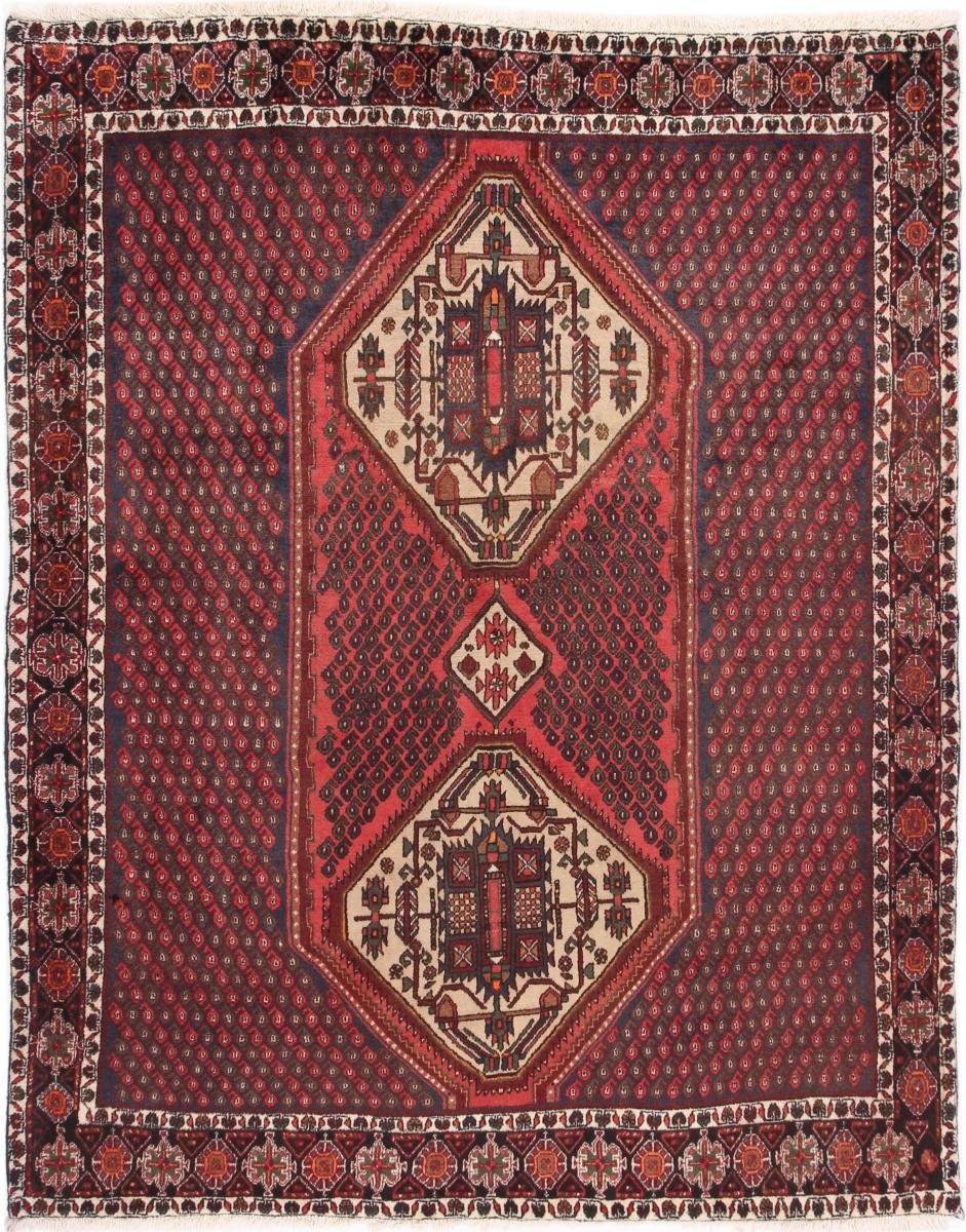 Orientteppich Shahrbabak 169x213 Handgeknüpfter Orientteppich / Perserteppich, Nain Trading, rechteckig, Höhe: 12 mm