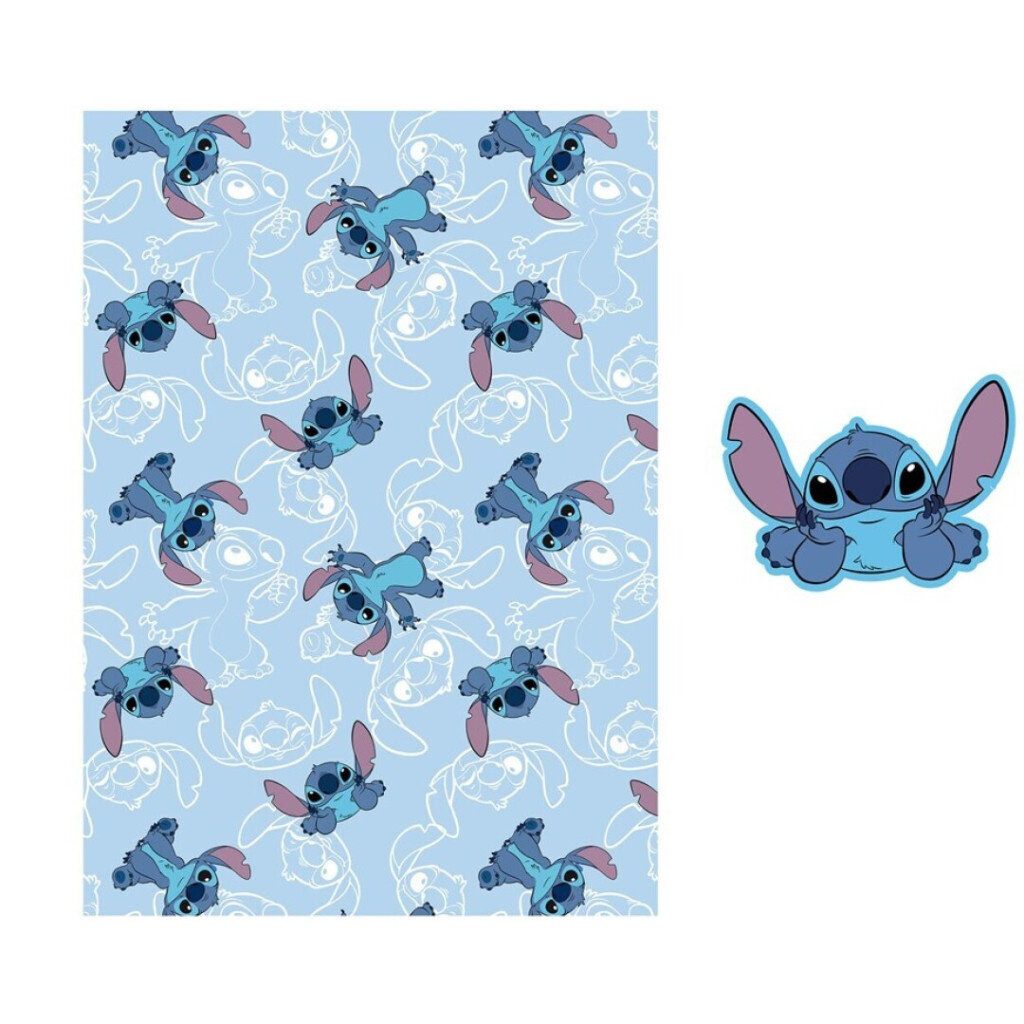Wohndecke Disney Lilo und Stitch On The Belly Fleece-Decke und Formkissen-S günstig online kaufen