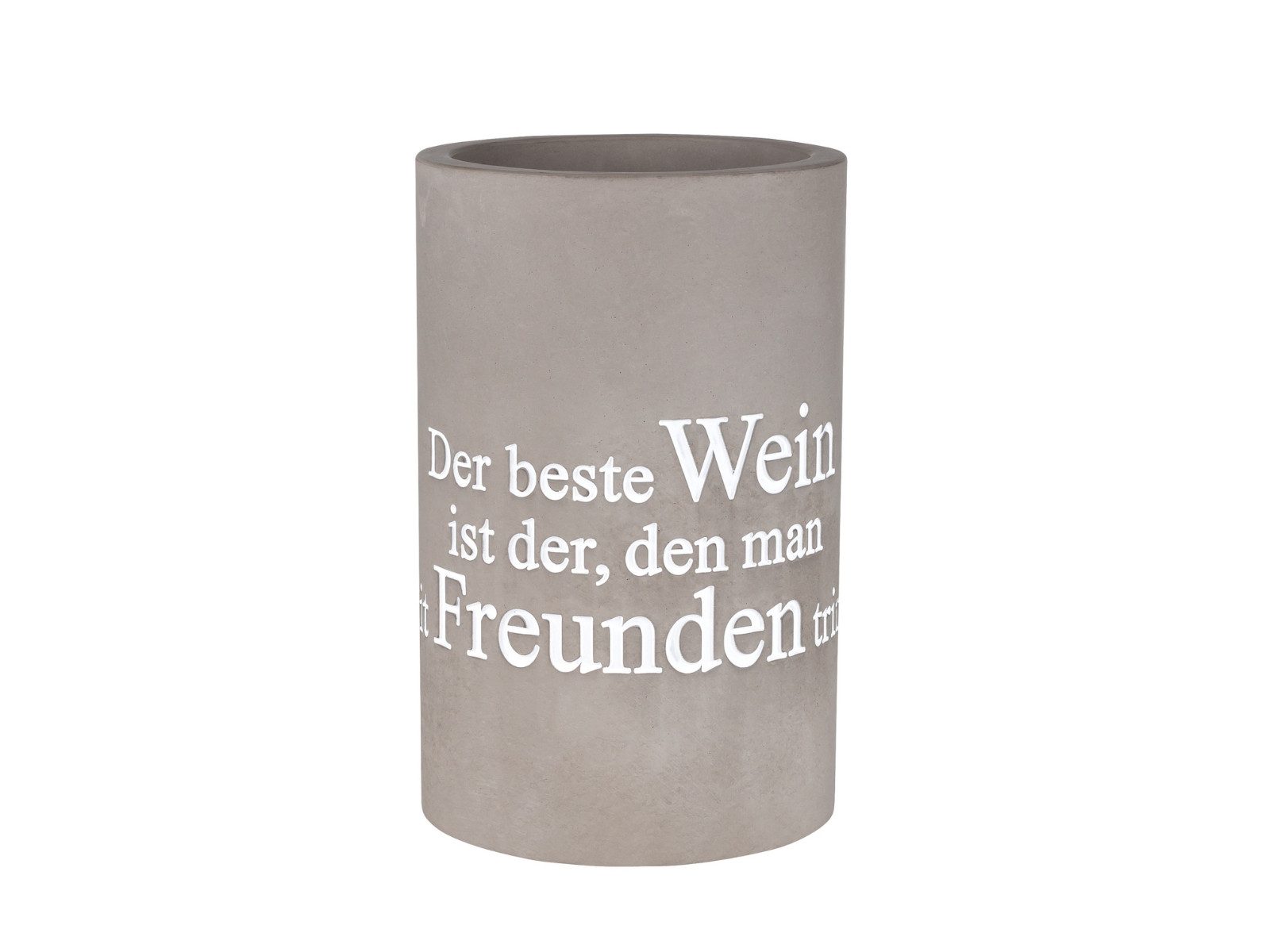 räder design stories Weinkühler Flaschenkühler Der beste Wein grau 21,5cm