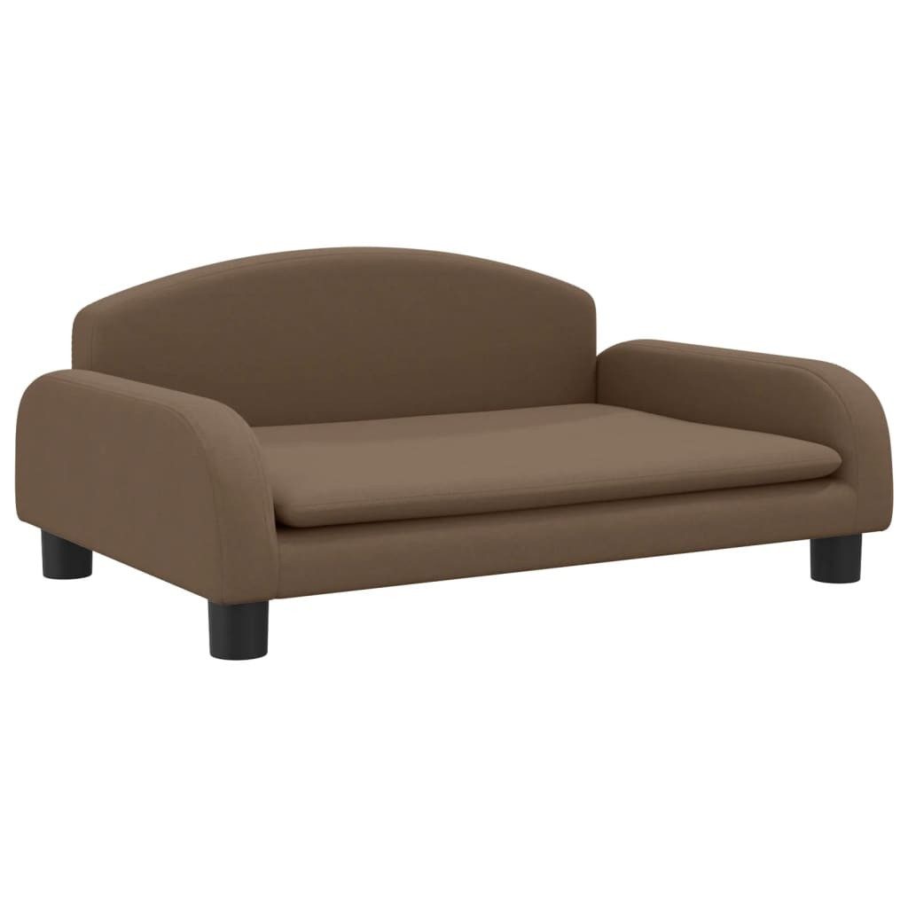 vidaXL Kindersofa, Kindersofa Braun 70x45x30 cm Stoff