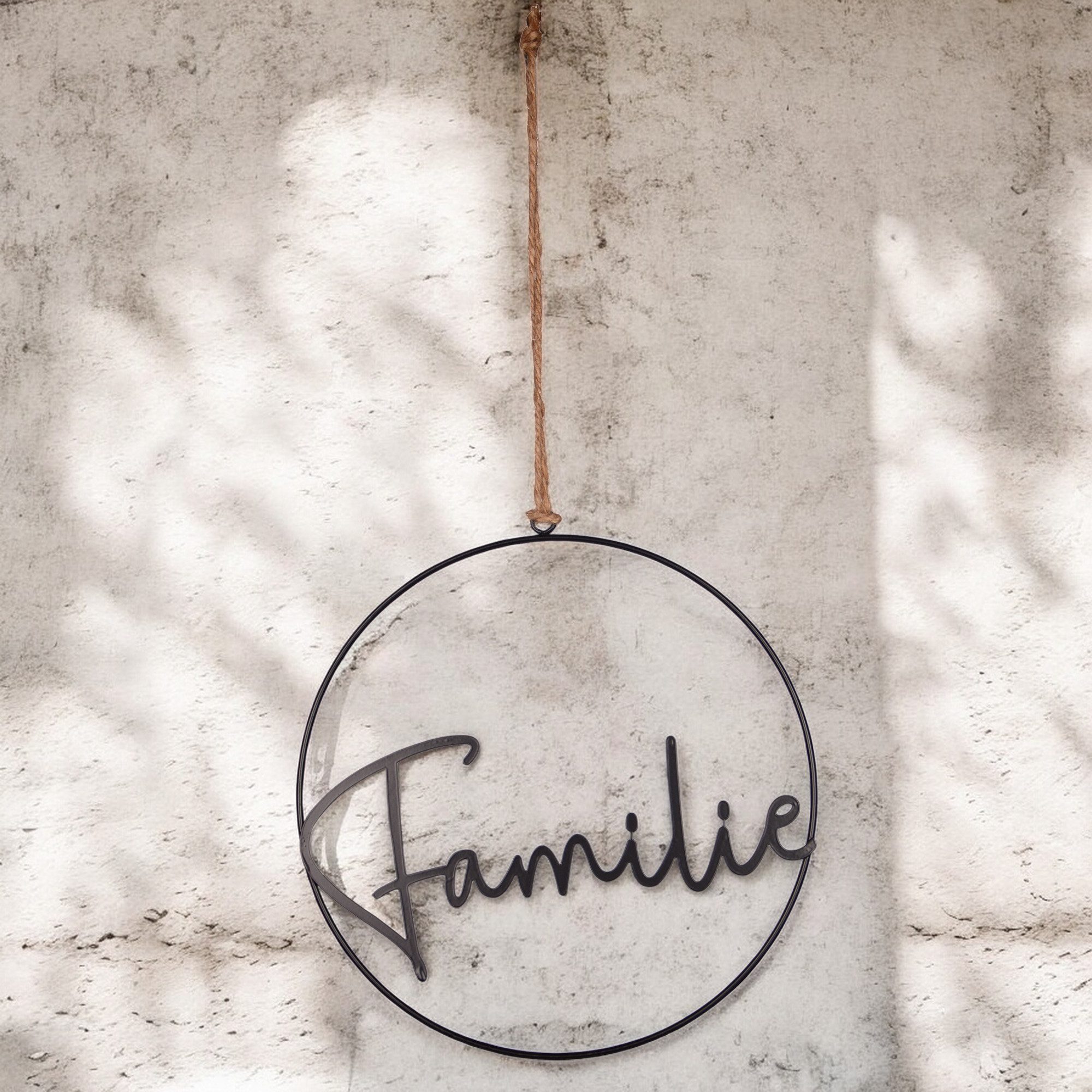 UNUS HOME Wanddekoobjekt Aufhänger Familie (25cm), Hängedeko Wanddeko Fenst günstig online kaufen