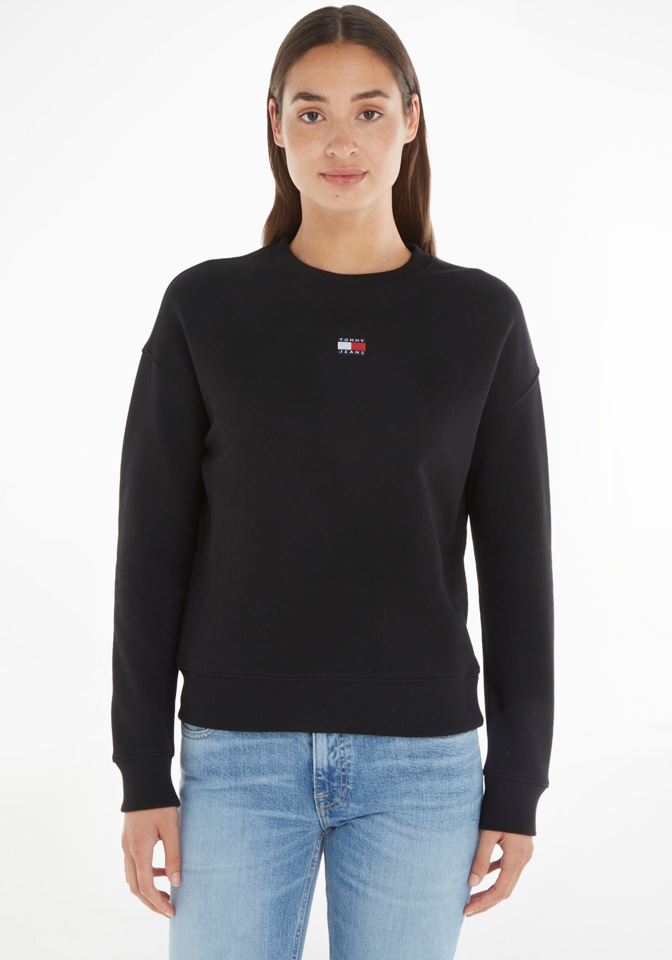 Tommy Jeans Curve Sweatshirt TJW Black CREW BXY BADGE EXT