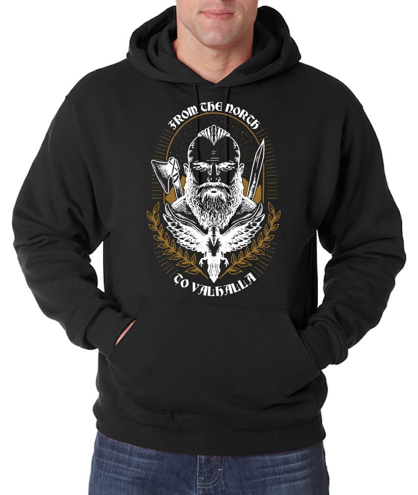 Kapuzenpullover From North to Valhalla Herren Hoodie Pullover