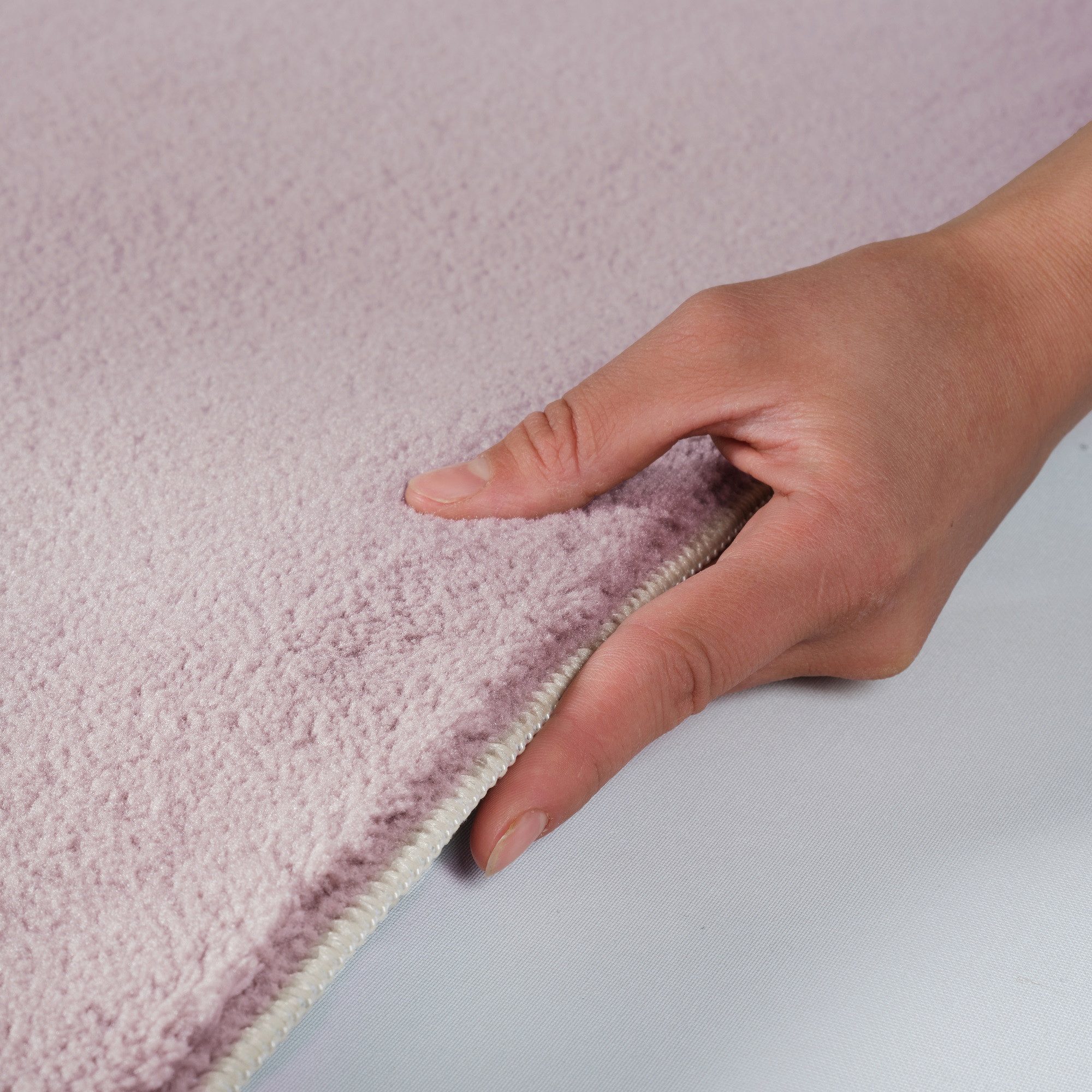 Jimri Teppich Fluffy flauschiger Teppich Läufer Hochwertige Kurzflor Teppich, Rund