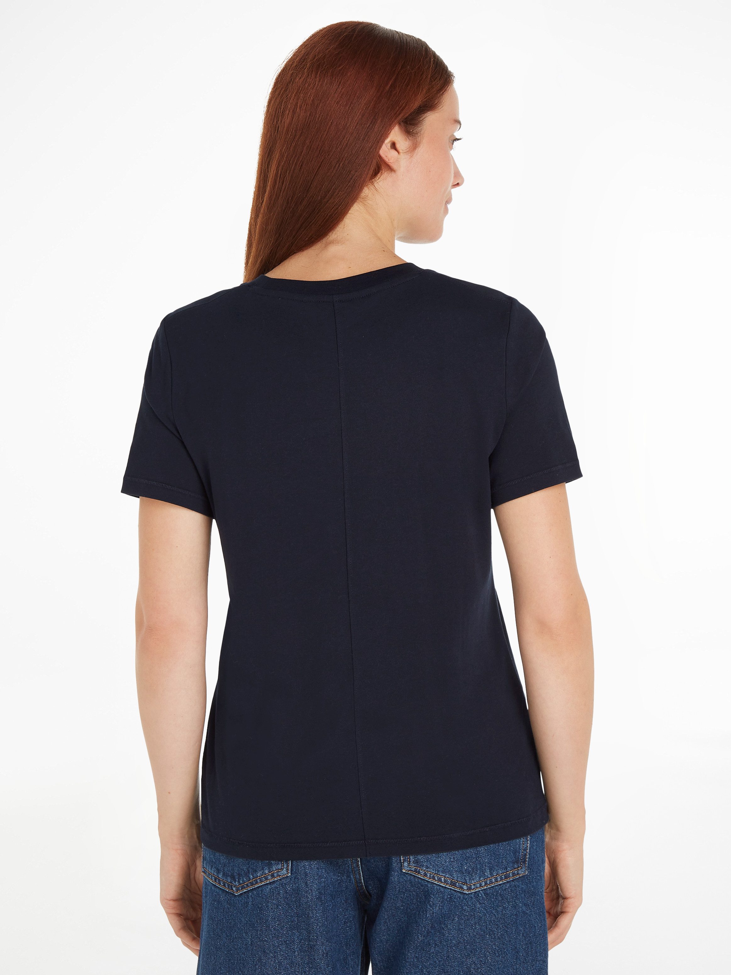 Tommy Hilfiger Kurzarmshirt REG SCRIPT C-NK günstig online kaufen