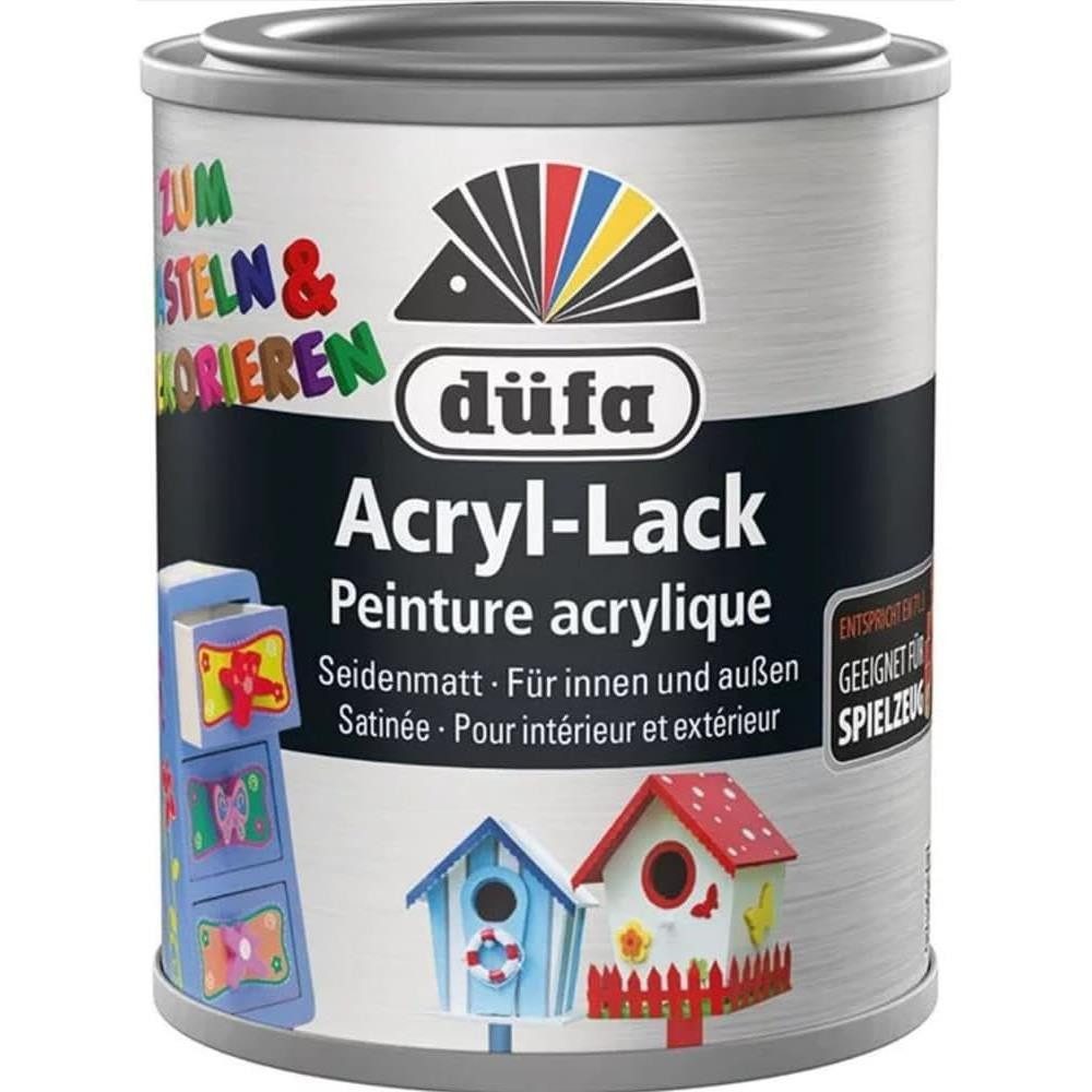 düfa Acryl-Buntlack Lack Bastellack 125ml seidenmatt für Spielzeug geeignet