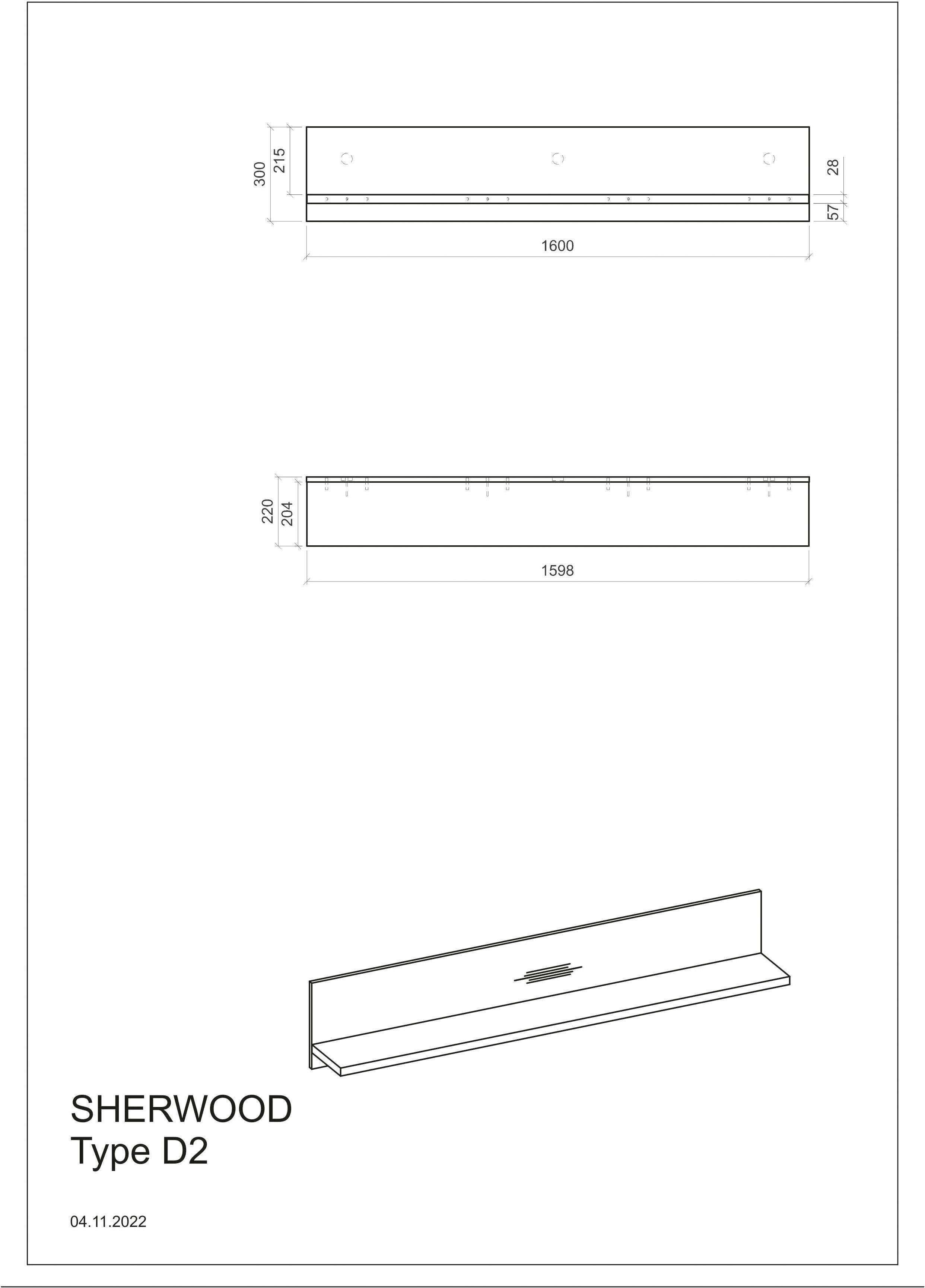 Home affaire Küchenzeile Sherwood, Breite 284 cm, mit Herdumbauschrank, ohne E-Geräte