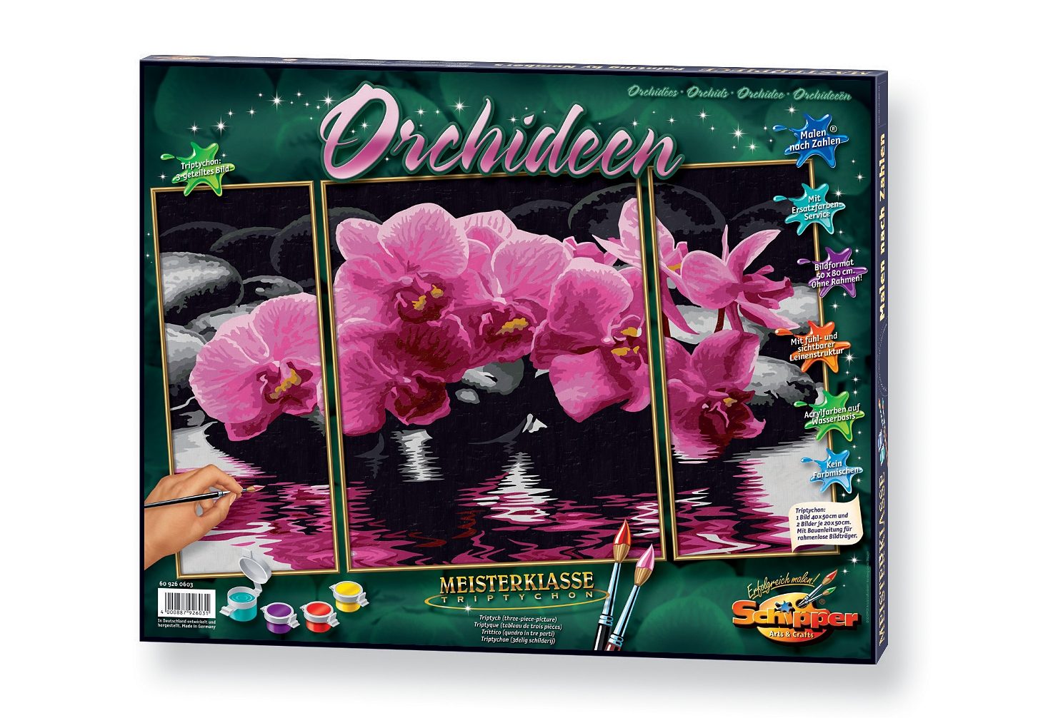 Image of Schipper Malen nach Zahlen - Orchideen (Triptychon)