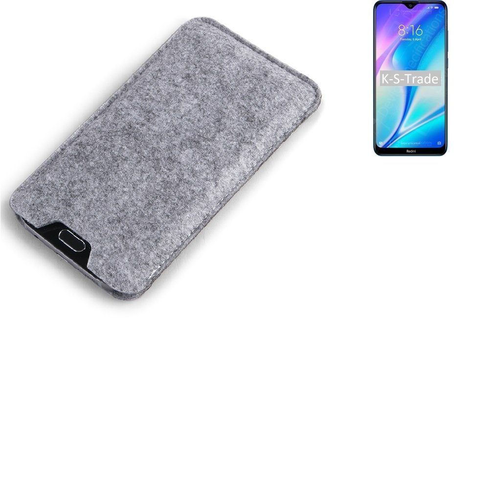 K-S-Trade Handyhülle für Xiaomi Redmi 9A, Filz Handyhülle Schutzhülle Filztasche Filz Tasche Case Sleeve