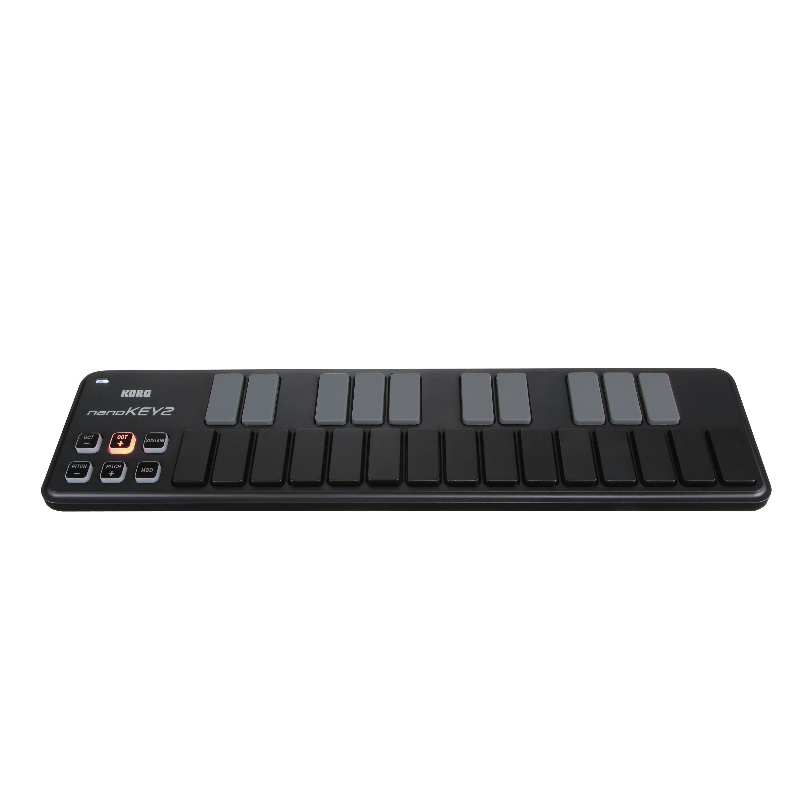 Korg Masterkeyboard (nanoKEY2 black, Masterkeyboards, MIDI-Keyboard mini), nanoKEY2 black - Midi Keyboard