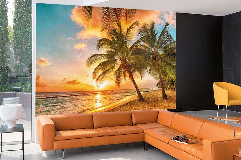 Papermoon Fototapete »Barbados Palm Beach«, glatt-kaufen