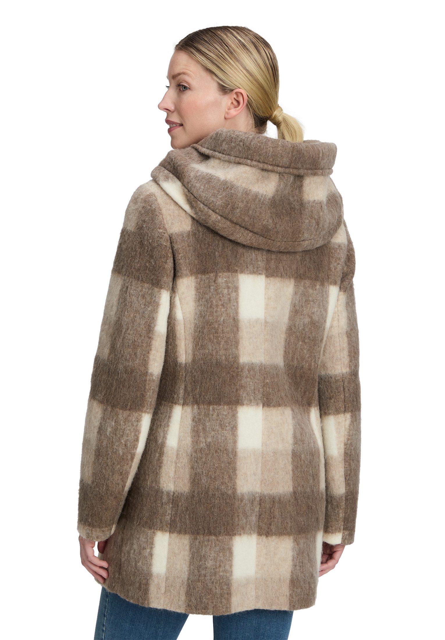 Amber & June Kurzjacke Damen mit Kapuze