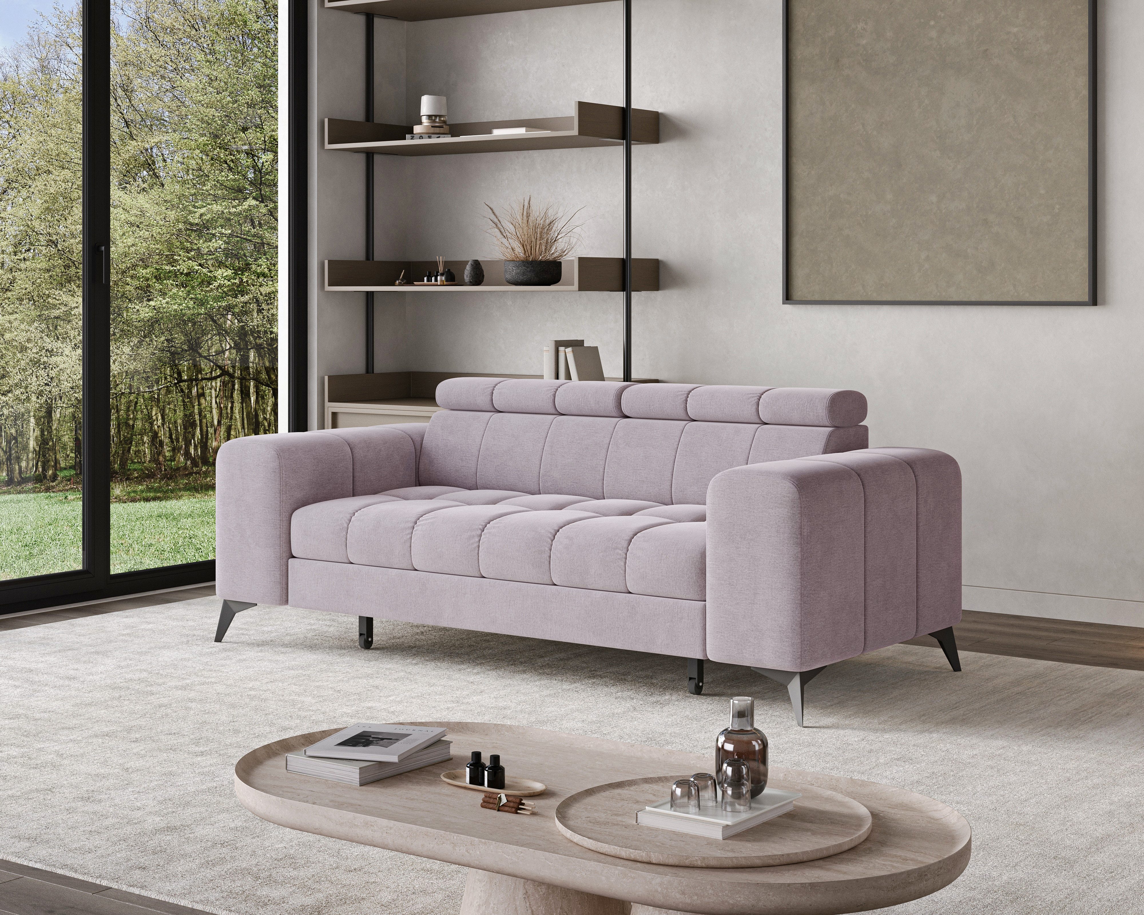 Chilly Möbel Sofa 2-Sitzer – Modern & Gemütlich - 262×74 cm - Monolith 62