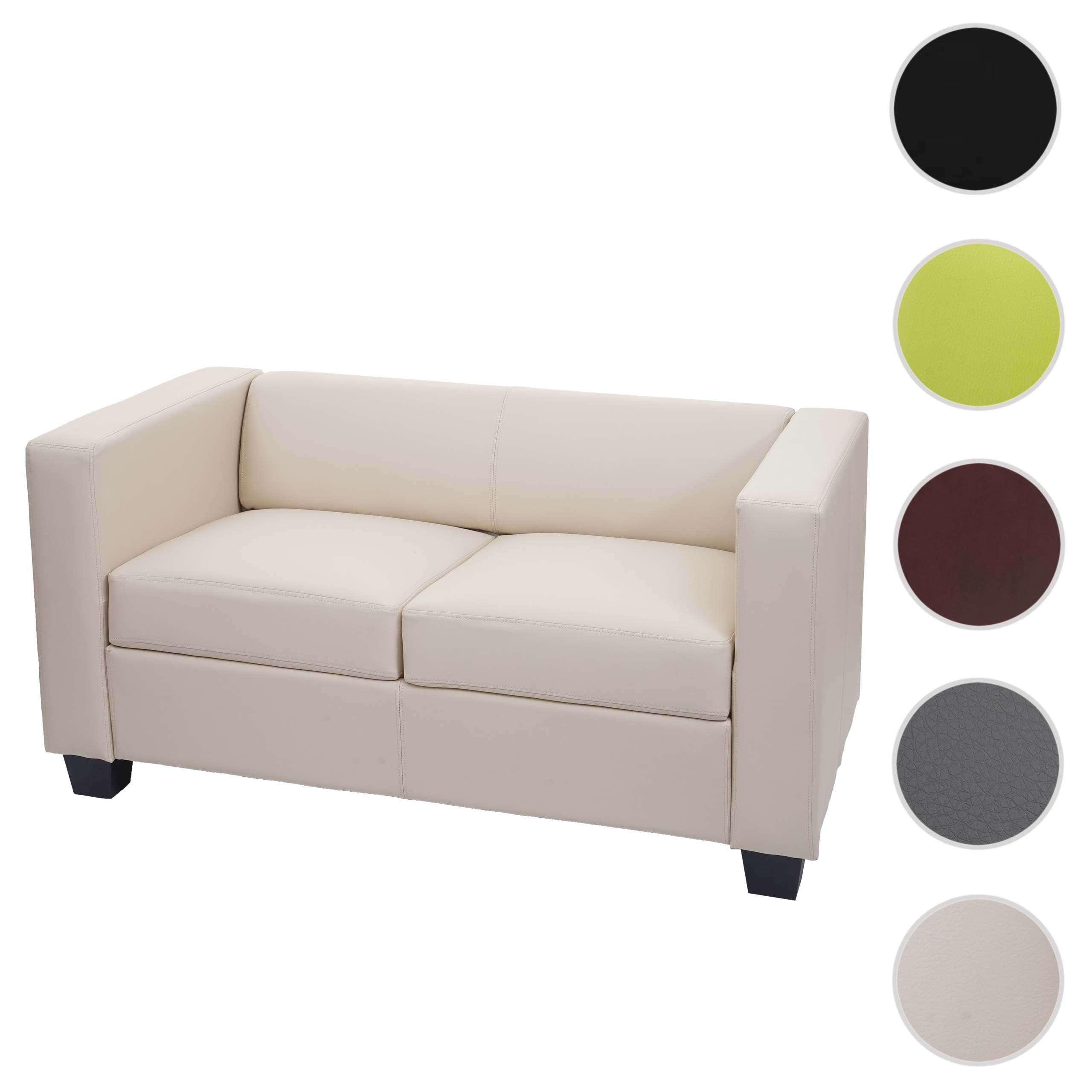 Lounge-Stil, creme | 2-Sitzer einsetzbar, Vielseitig moderner creme 2-Sitzer Lille-S-K-2, MCW