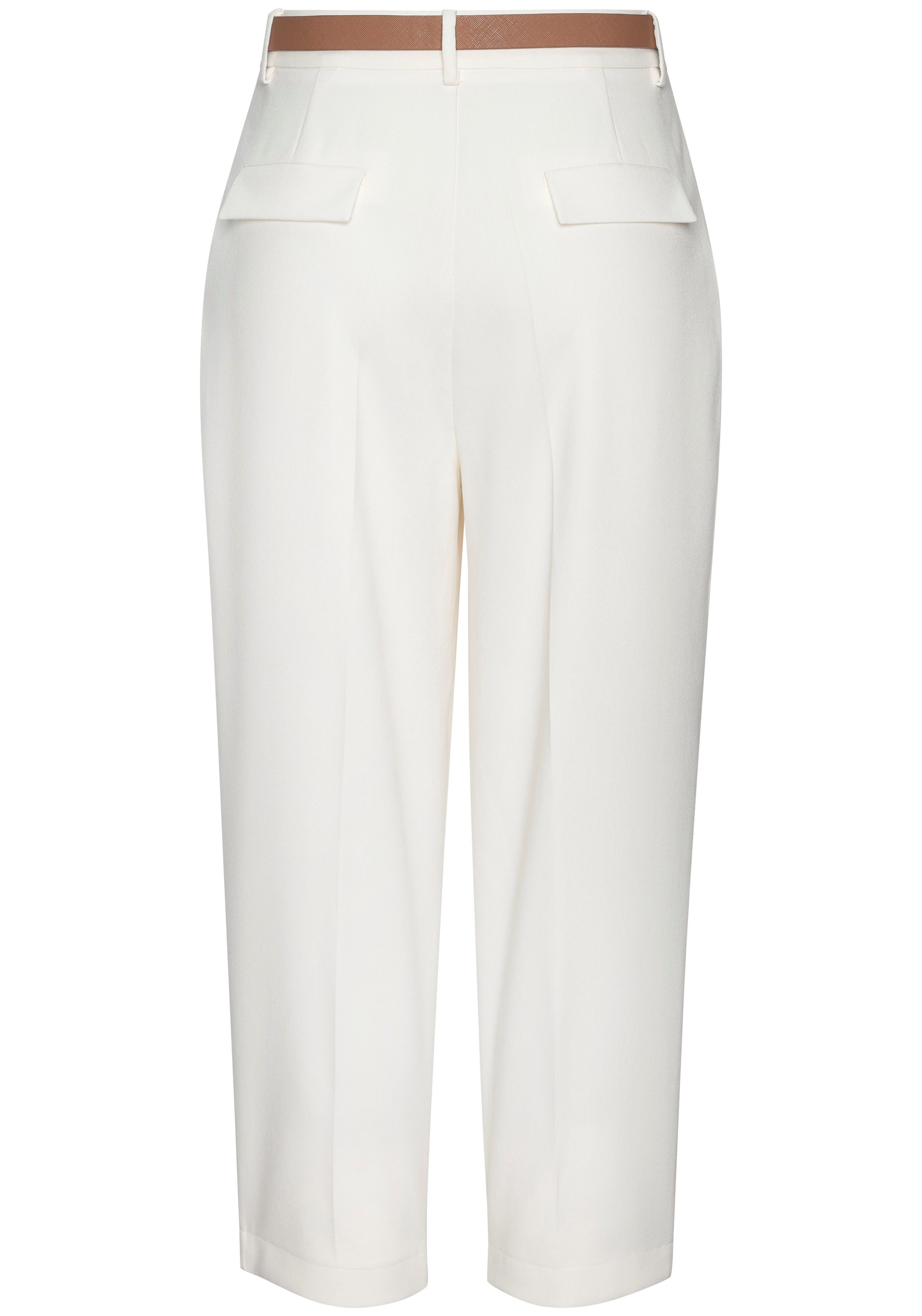 LASCANA Bundfaltenhose mit schmalem Gürtel in Barrel Form (mit Gürtel) mit Gürtel, in modischer Barrel-Form, Businesshose, bequem – Bild 4 von 5