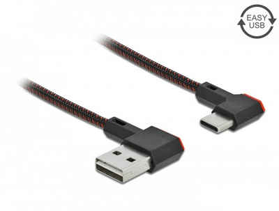 shortix USB-C-Kabel: USB-A gewinkelt auf USB-Typ-C gewinkelt. 25cm. USB-Kabel, USB-C, USB Typ A (25 cm), kurz