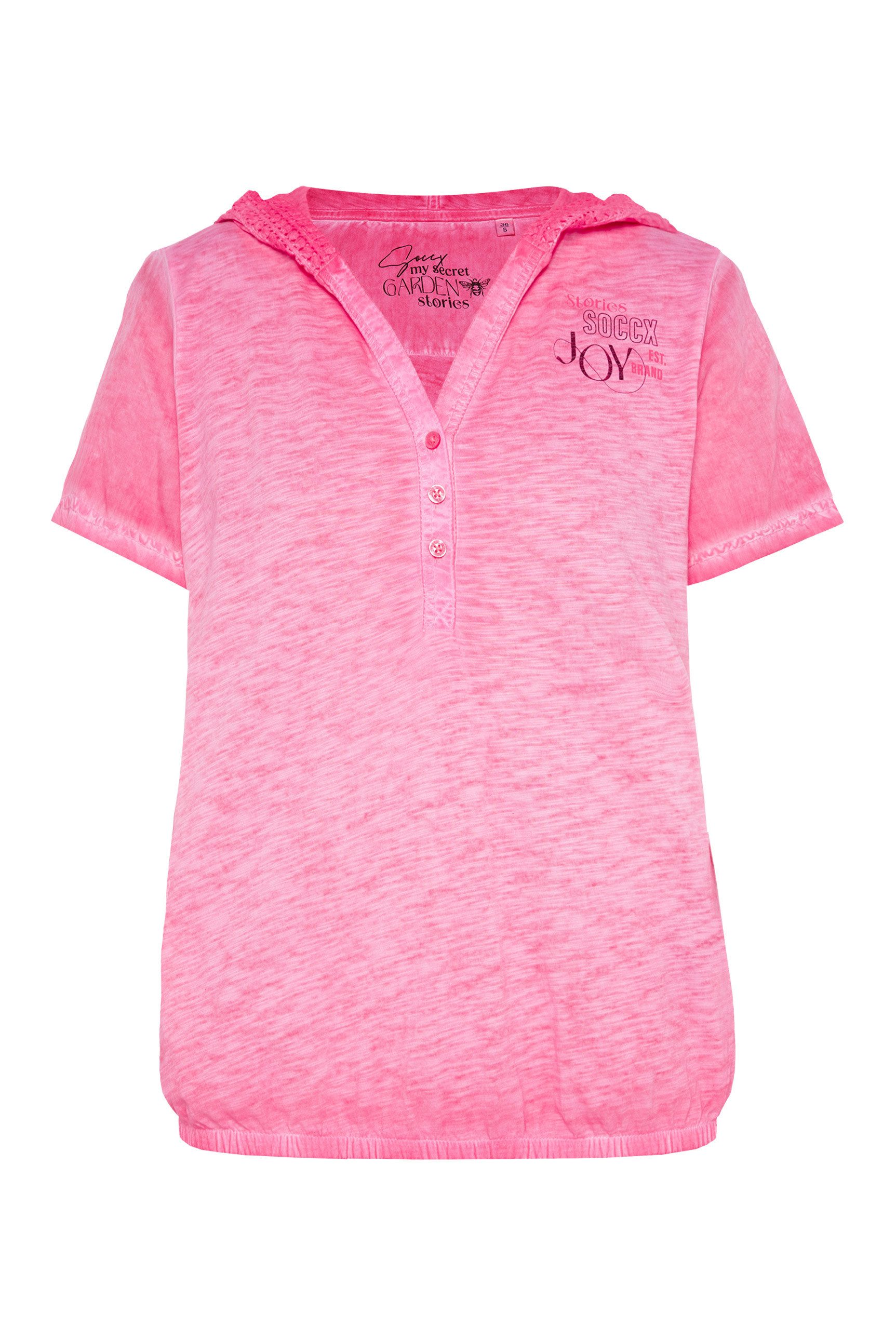 SOCCX Kapuzenshirt mit Gummizug im Saum günstig online kaufen