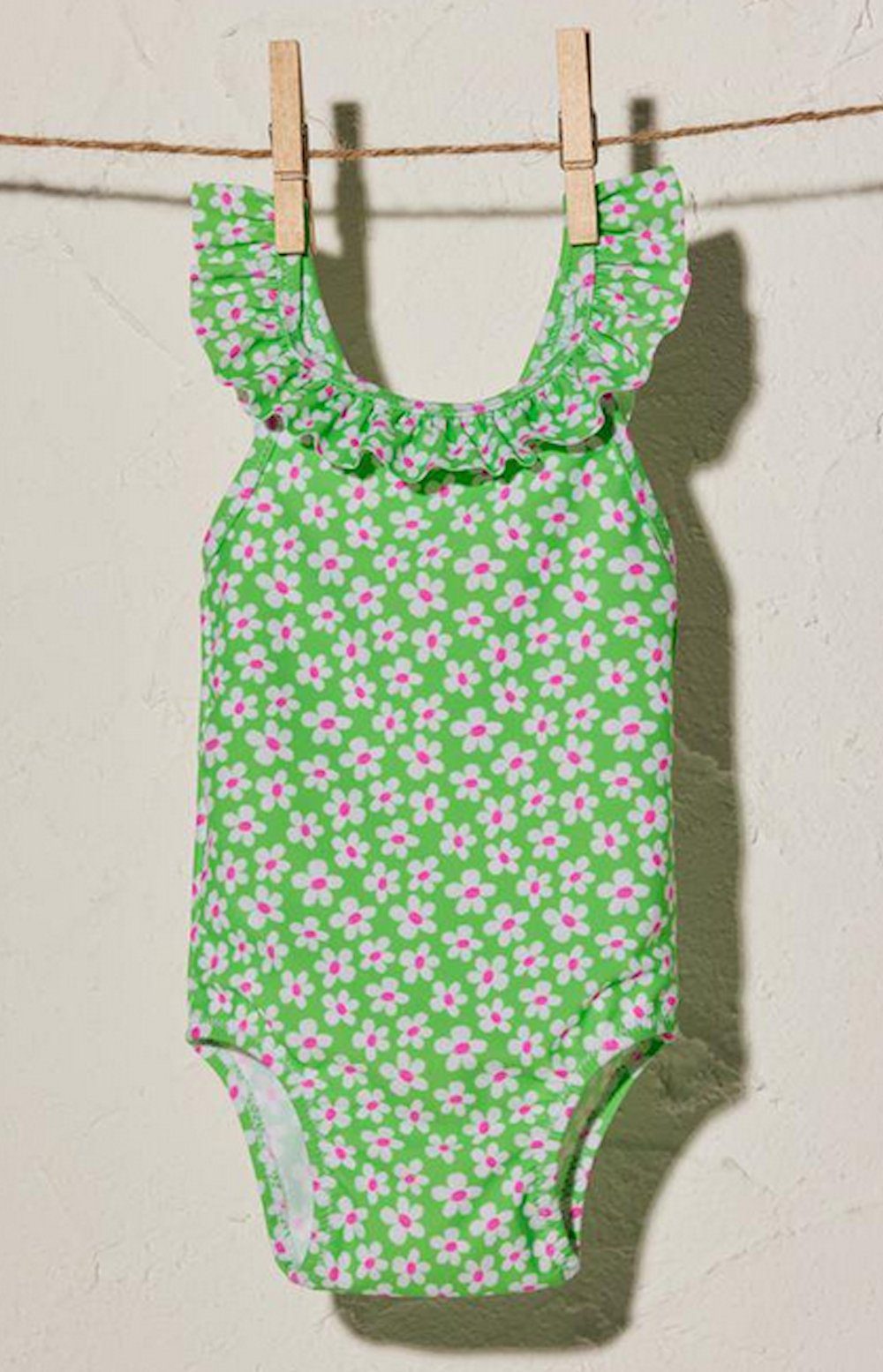 Badeanzug Ysabel Mora Baby Badeanzug Blümchen grün