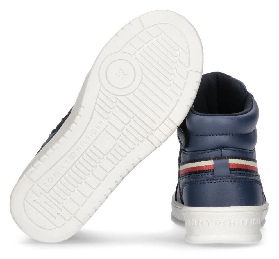 Tommy Hilfiger STRIPES HIGH TOP LACE-UP SNEAKER Sneaker mit Textilband in  Logofarben