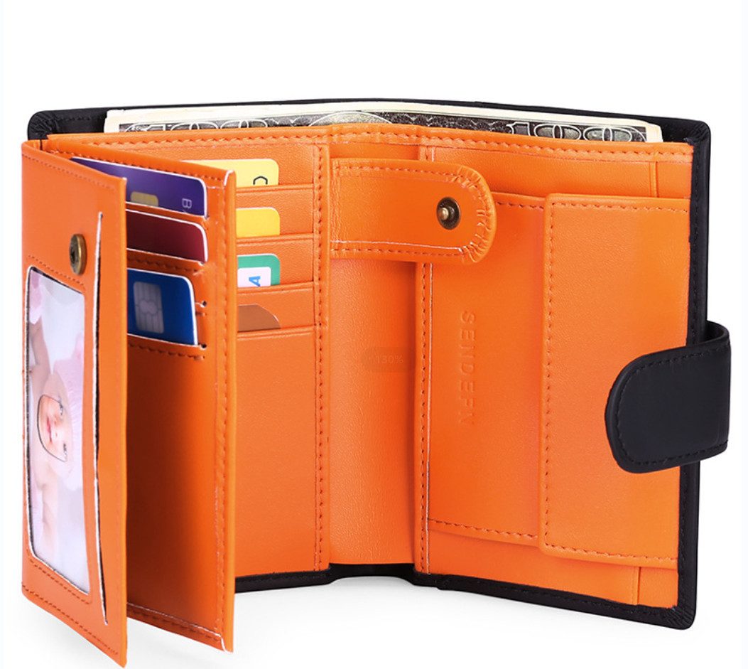 PFCTART Geldbörse Herren-Geldbörse dreifach faltbar großes Echtleder-Geldbö günstig online kaufen